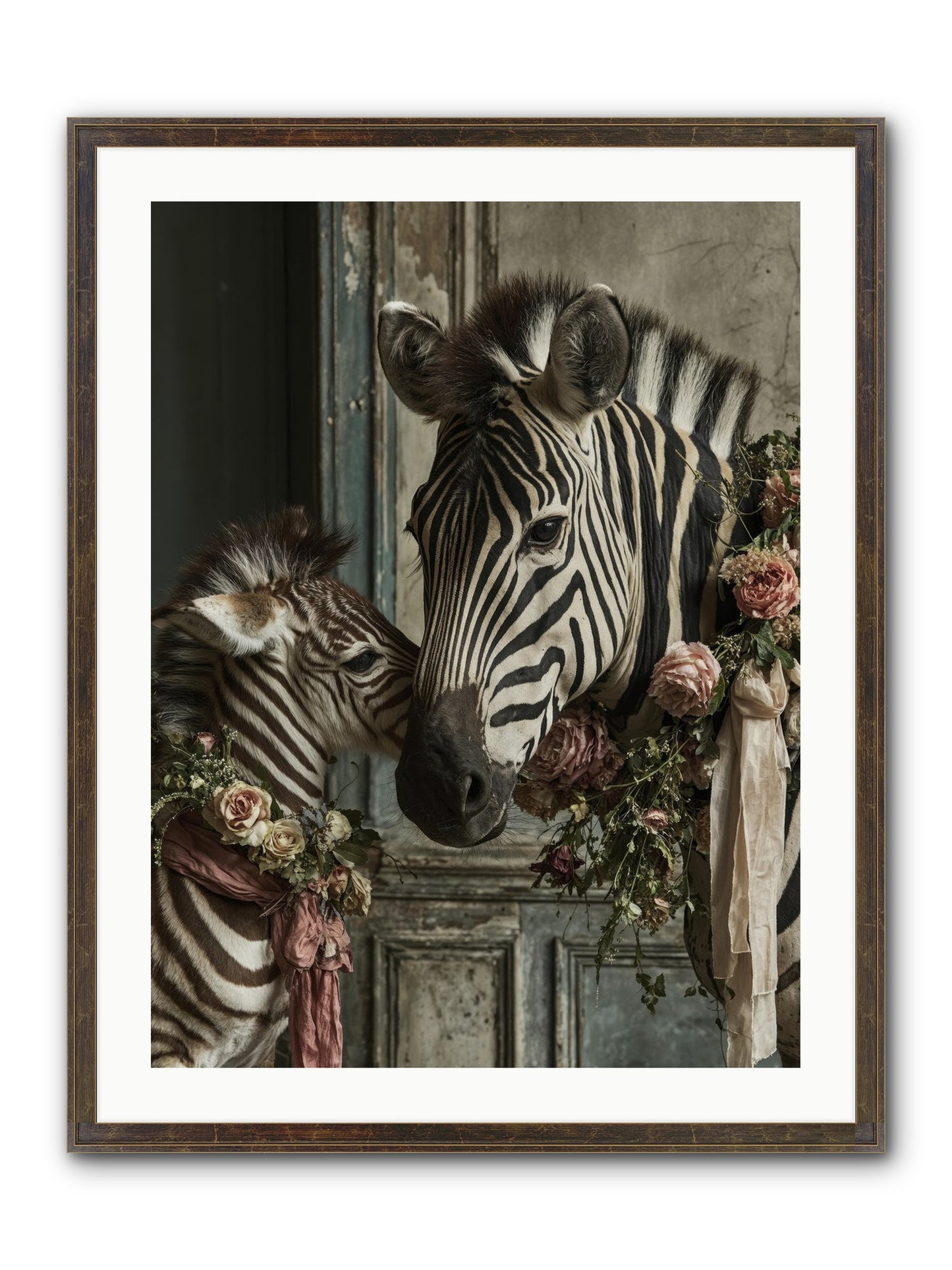 Hariette Framed Print - Slimwoods Black/Gold 24x32