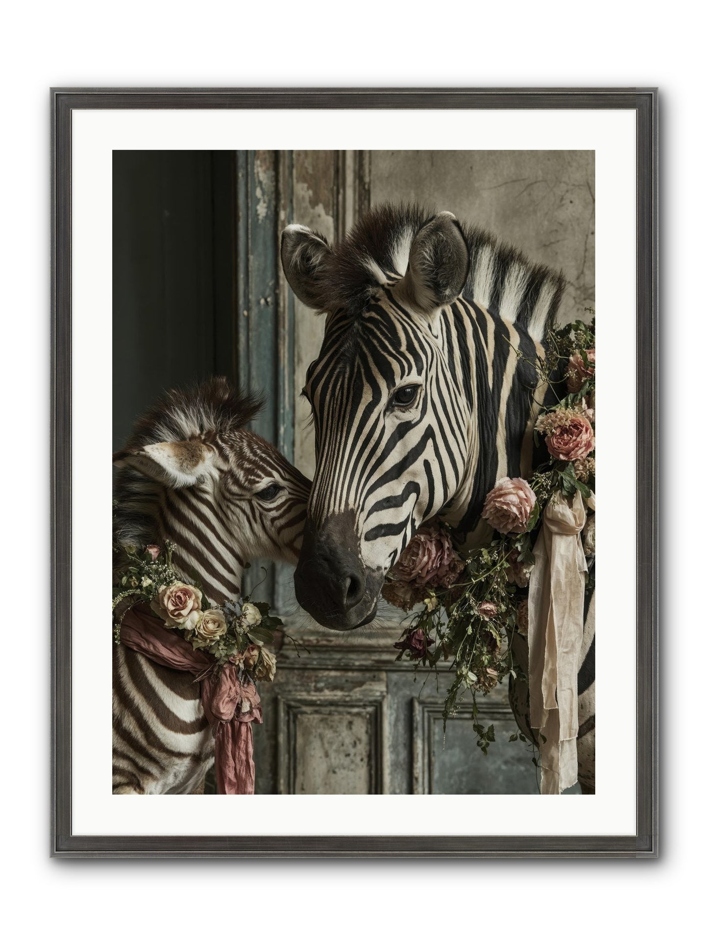 Hariette Framed Print - Slimwoods Black/Silver 24x32