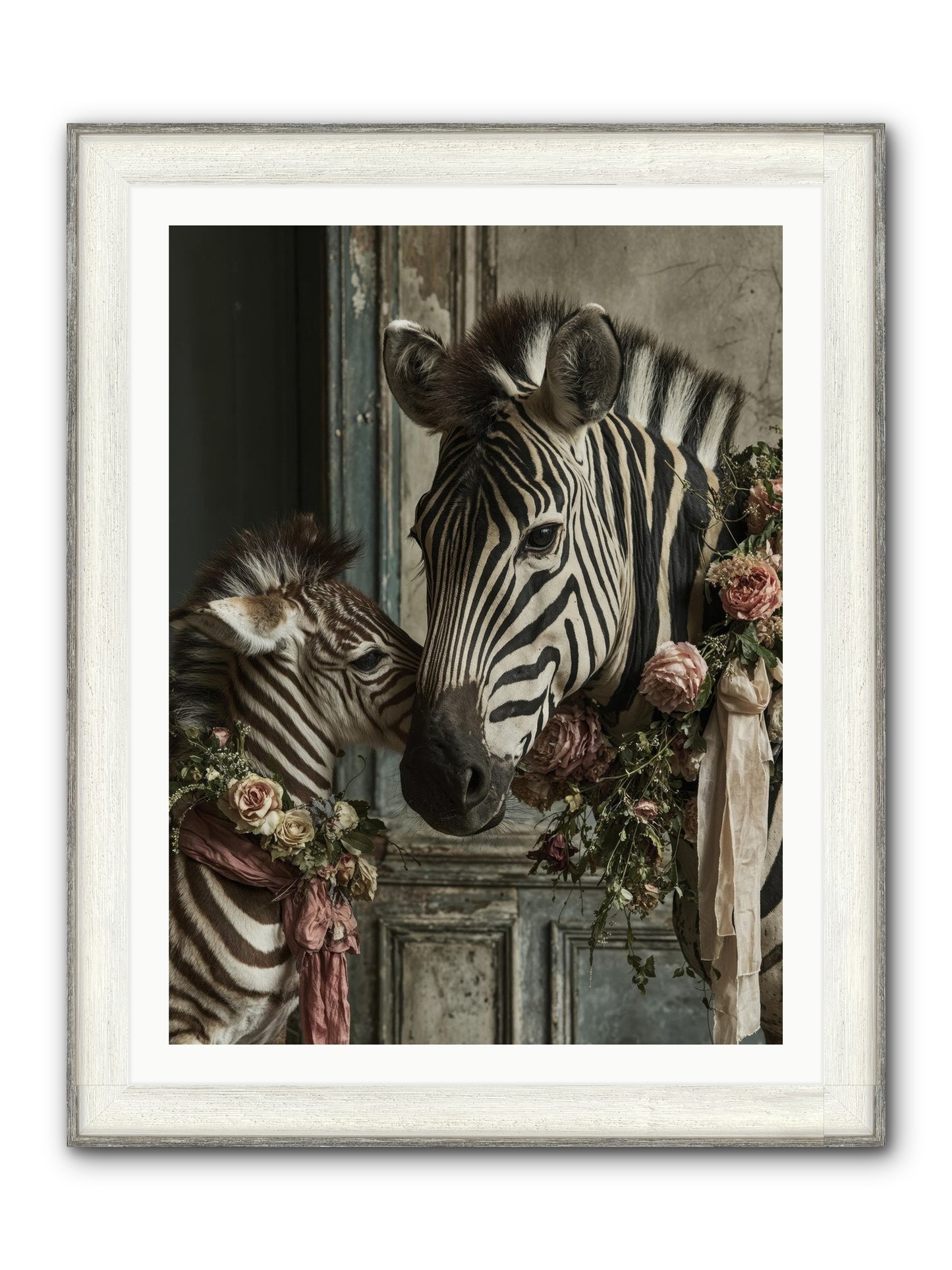 Hariette Framed Print - Driftwood White 30x40