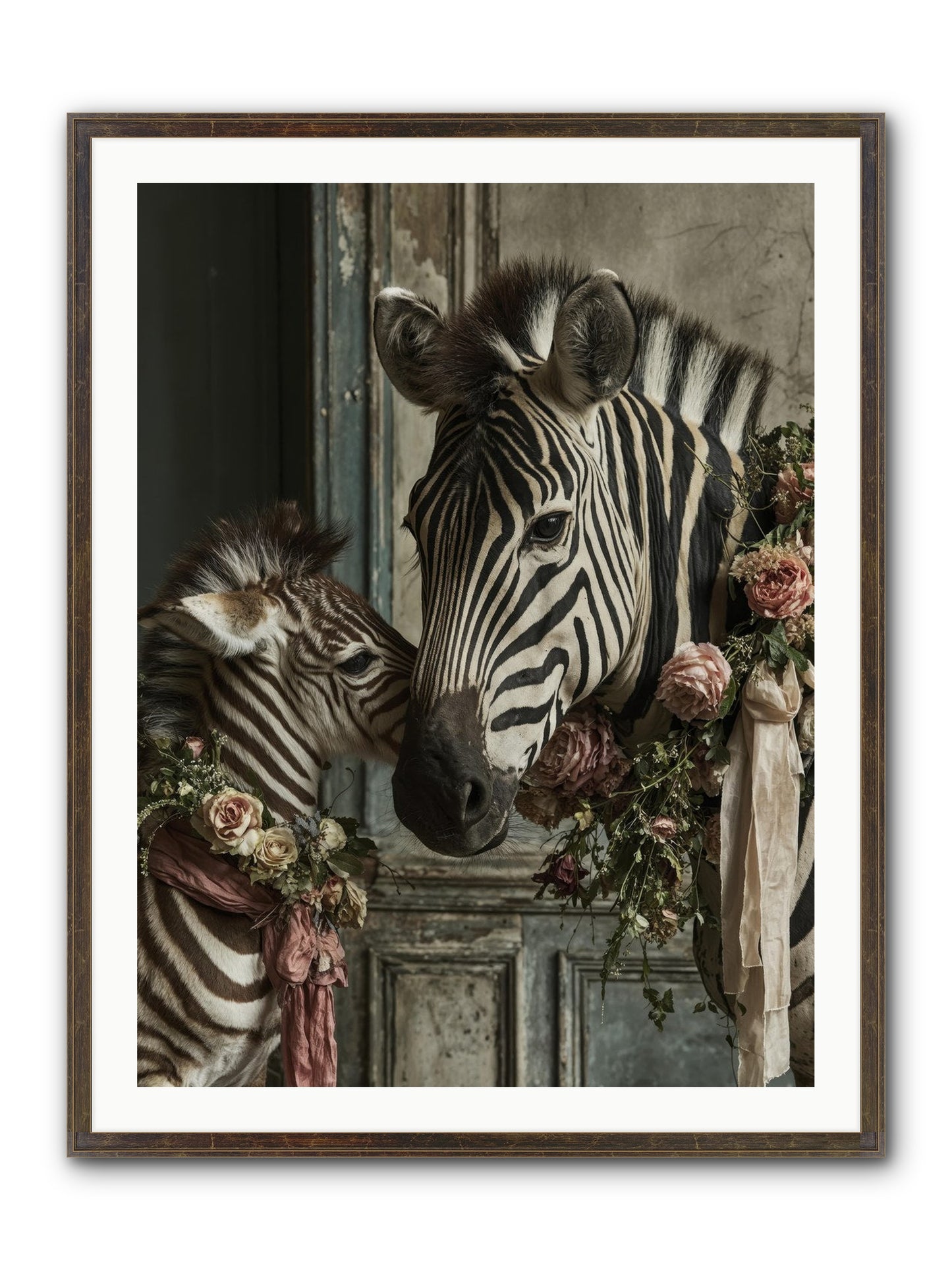 Hariette Framed Print - Slimwoods Black/Gold 30x40