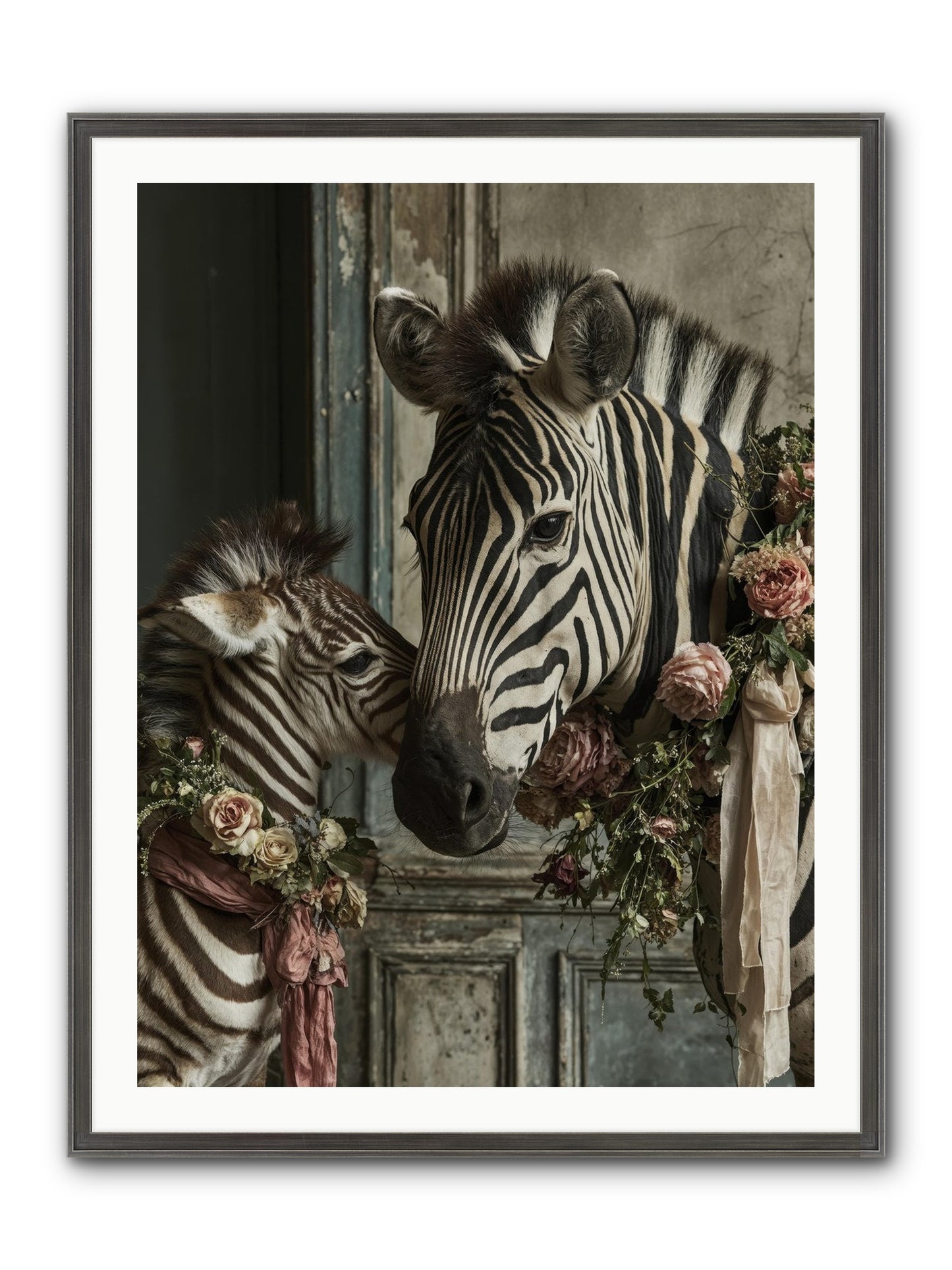 Hariette Framed Print - Slimwoods Black/Silver 30x40