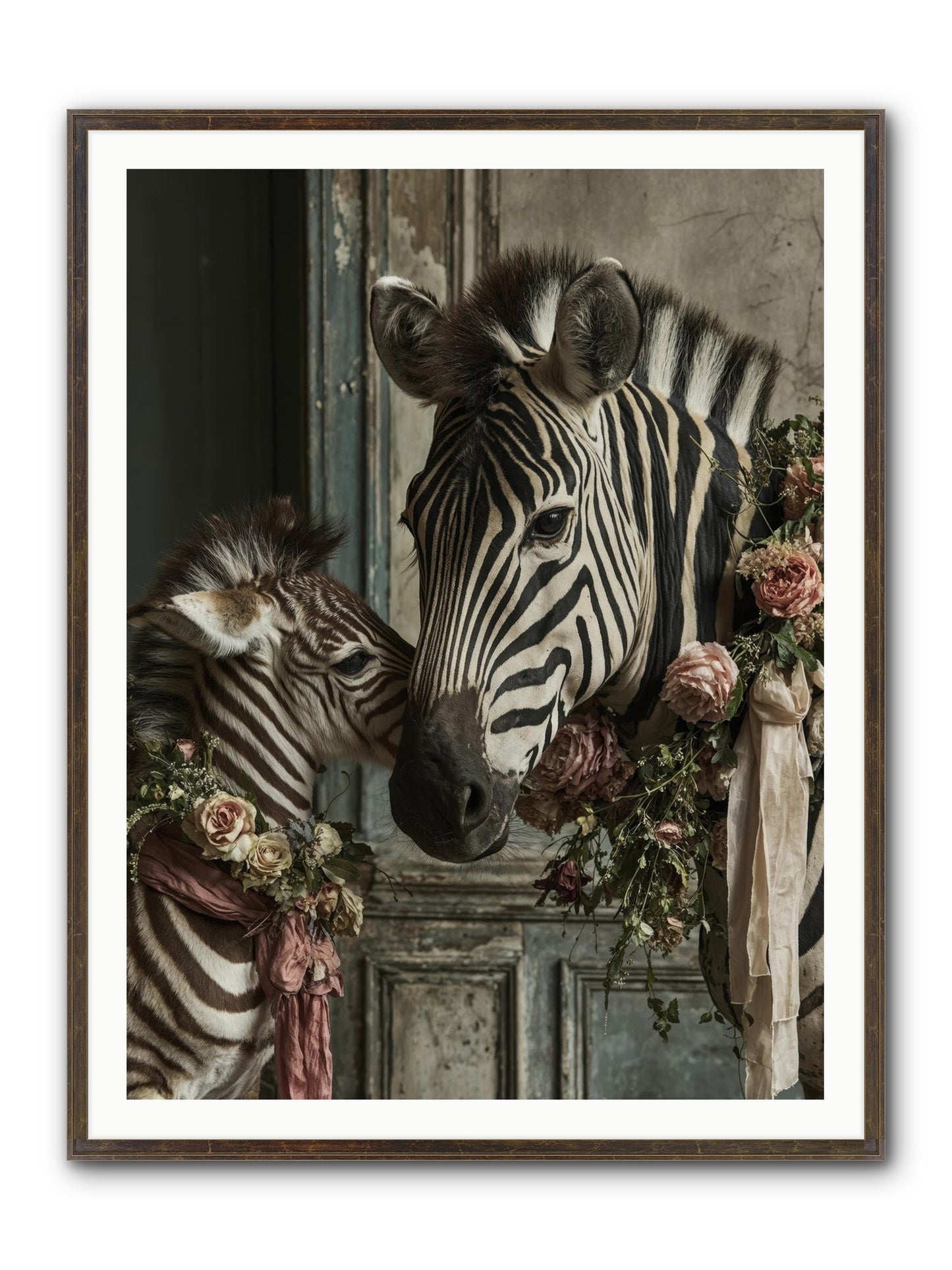 Hariette Framed Print - Slimwoods Black/Gold 36x48
