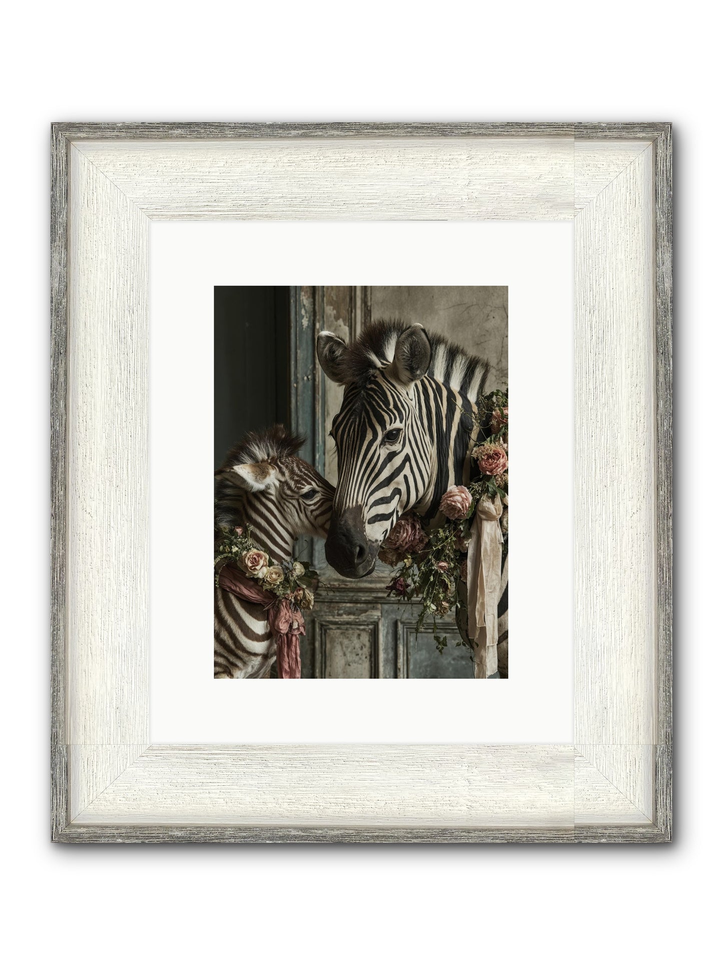 Hariette Framed Print - Driftwood White 9x12