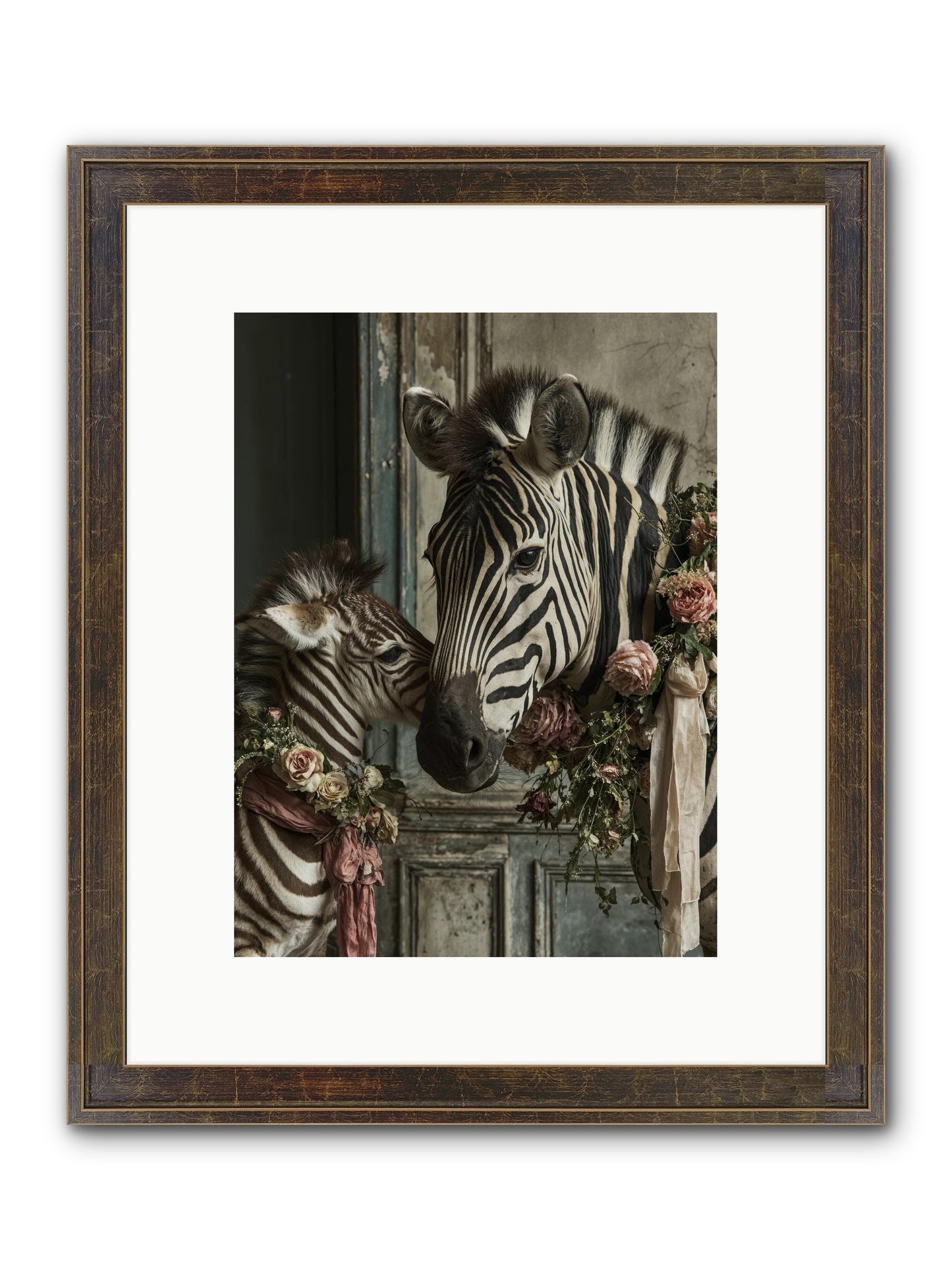 Hariette Framed Print - Slimwoods Black/Gold 9x12