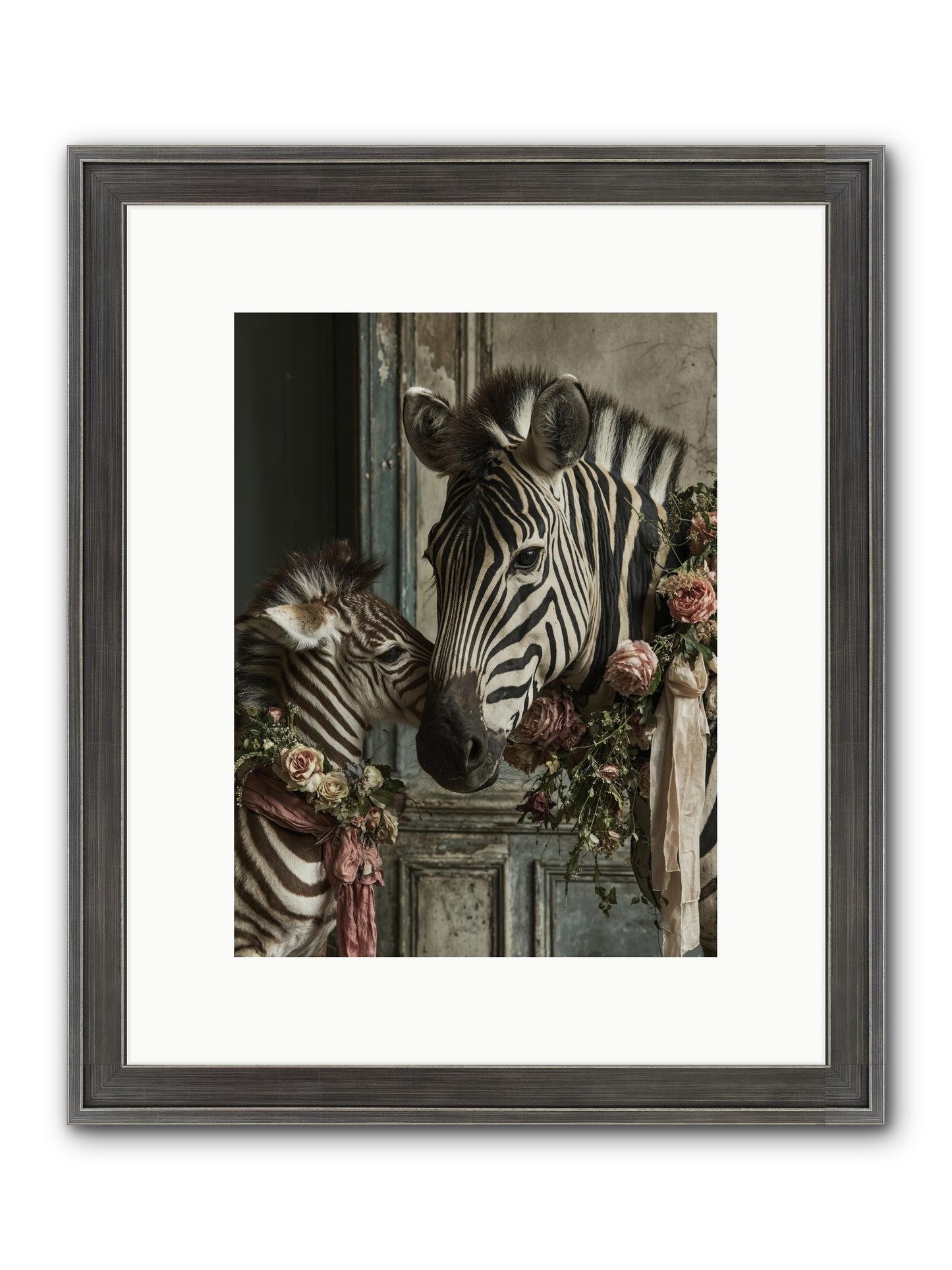 Hariette Framed Print - Slimwoods Black/Silver 9x12