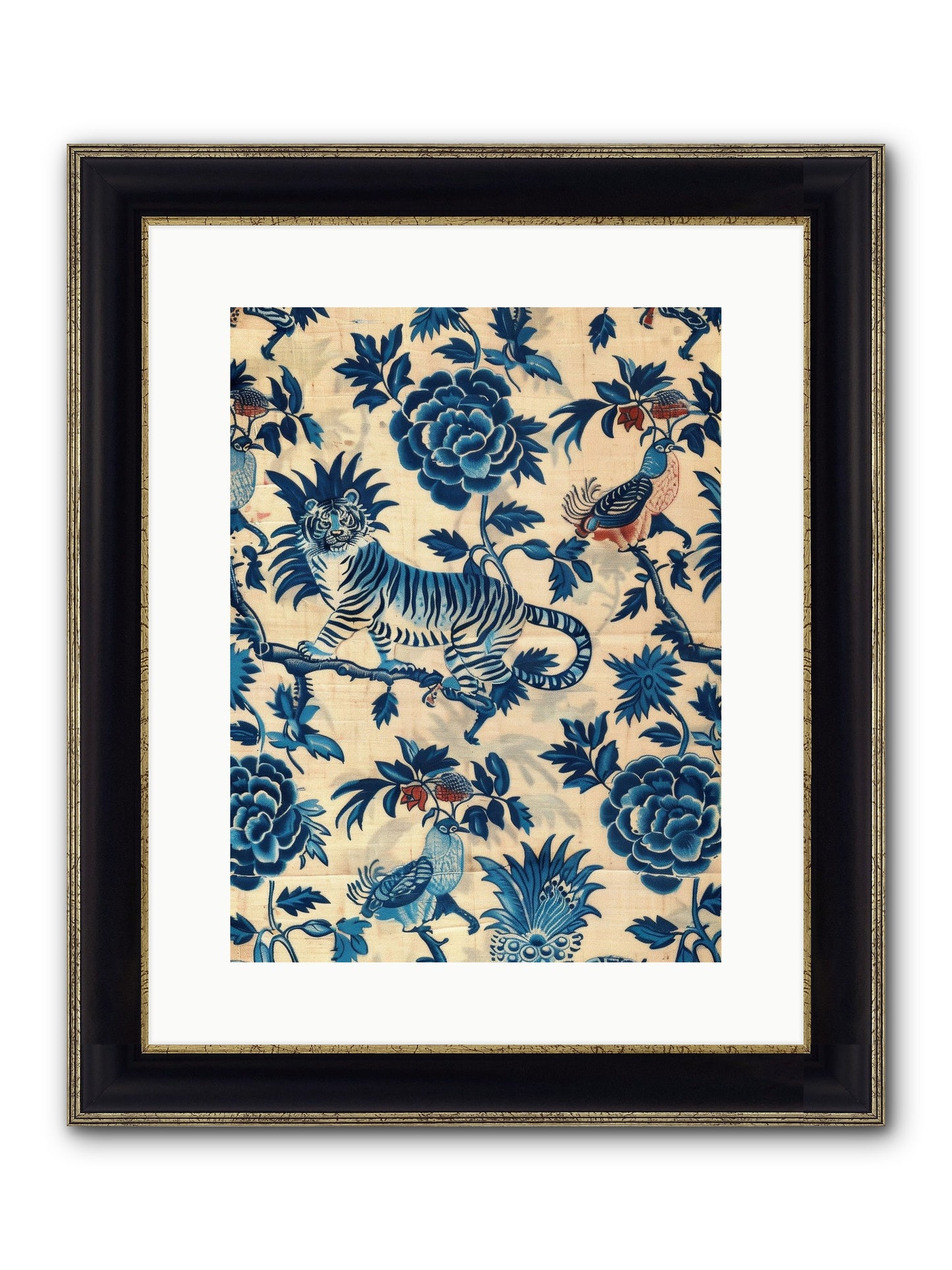 Harlowe Framed Print - Black & Gold 12x16