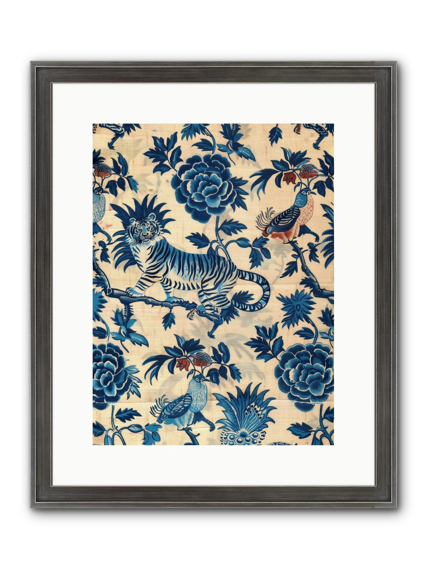 Harlowe Framed Print - Slimwoods Black/Silver 12x16