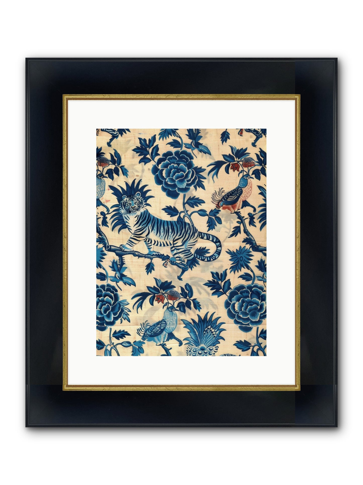 Harlowe Framed Print - Wide Black w/Gold 12x16