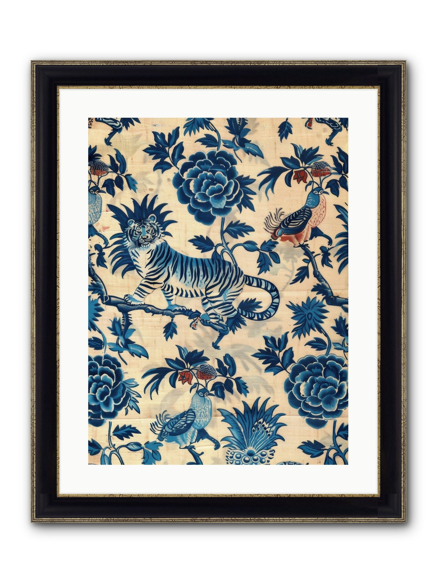 Harlowe Framed Print - Black & Gold 18x24