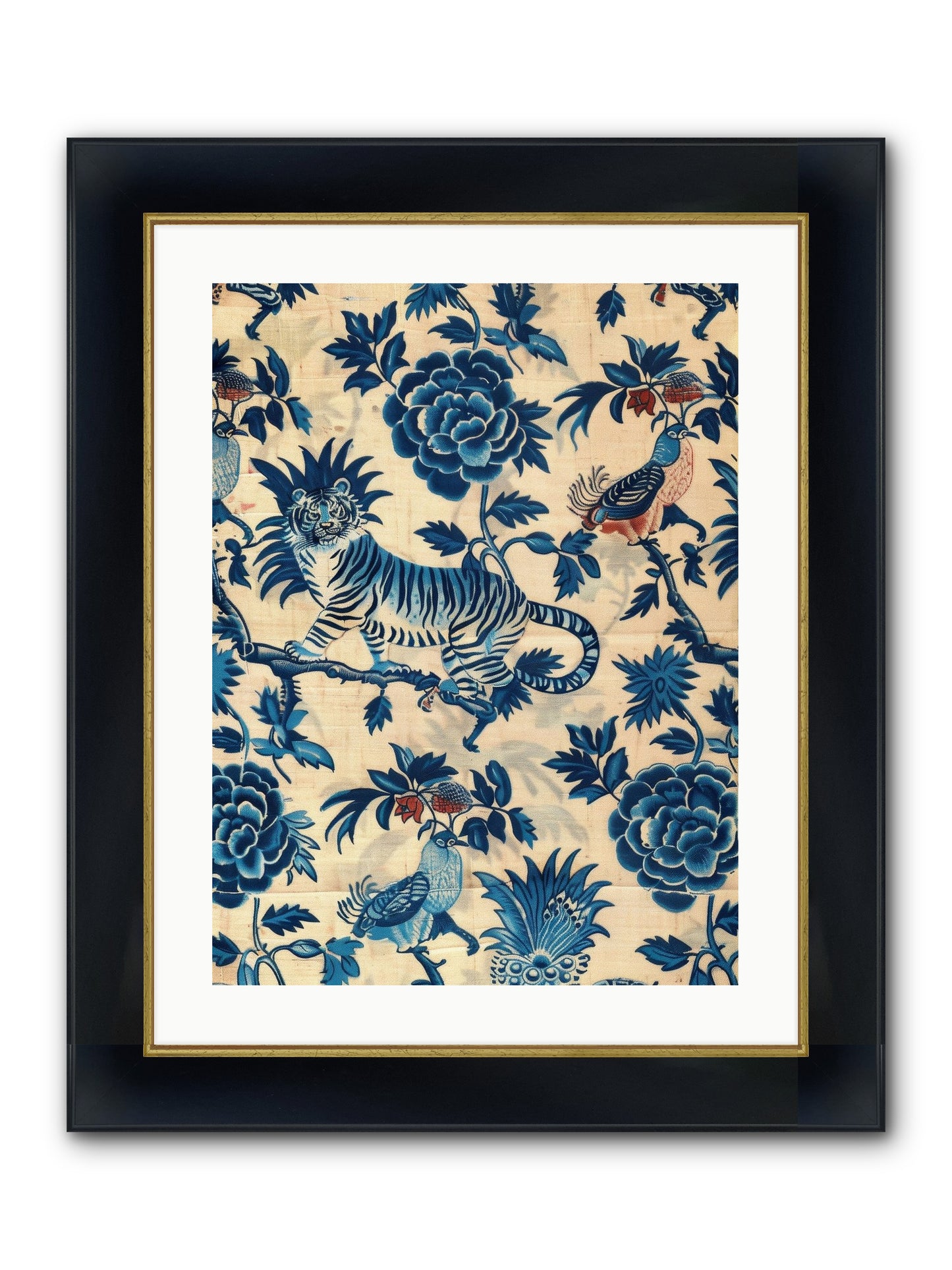 Harlowe Framed Print - Wide Black w/Gold 18x24