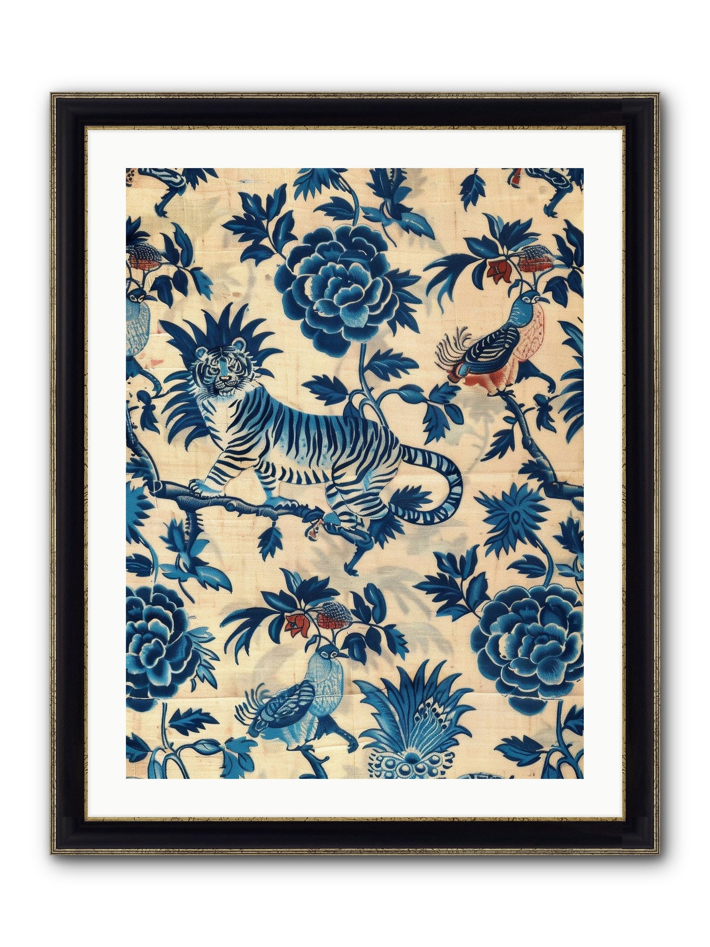 Harlowe Framed Print - Black & Gold 24x32