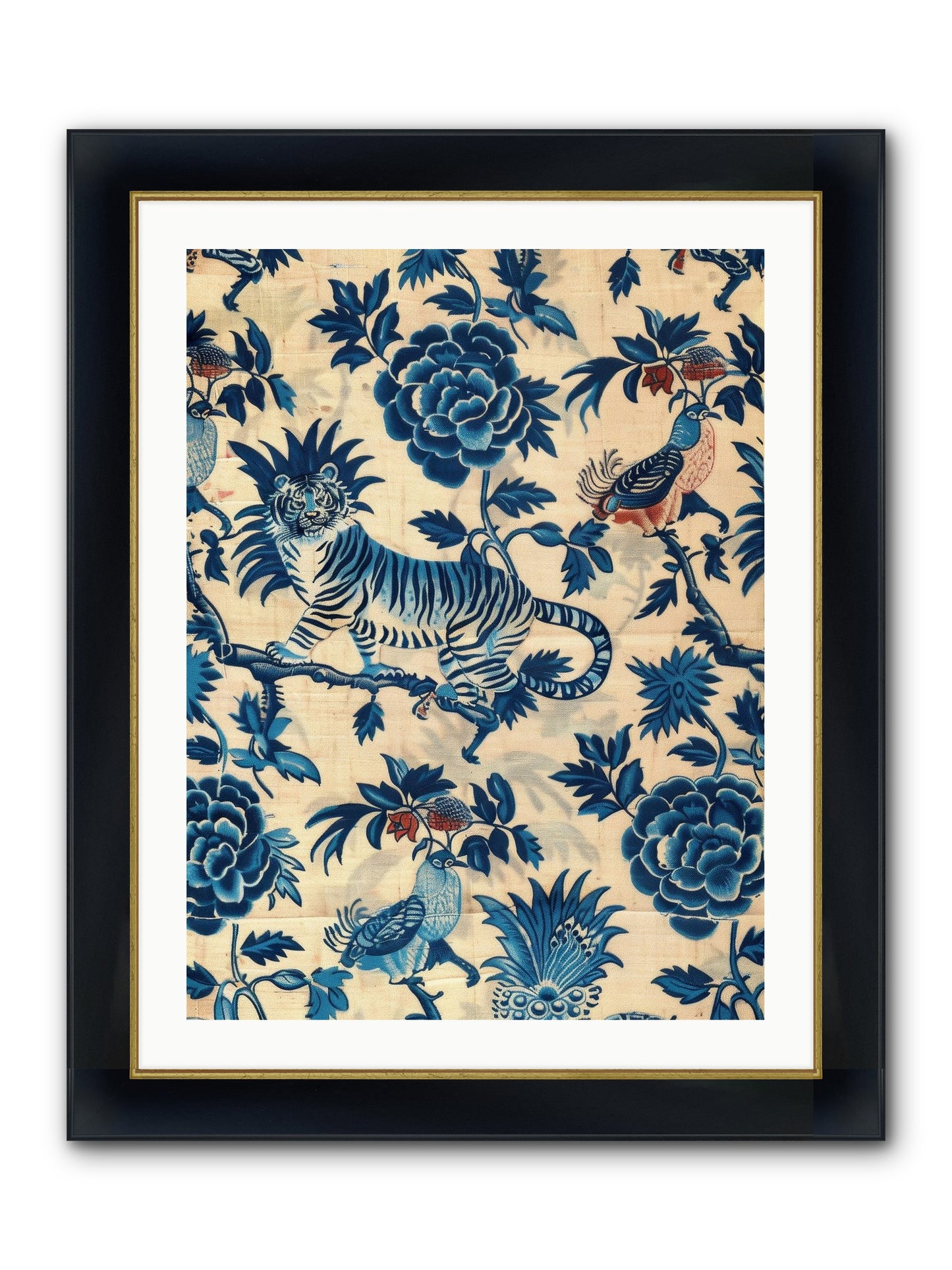 Harlowe Framed Print - Wide Black w/Gold 24x32
