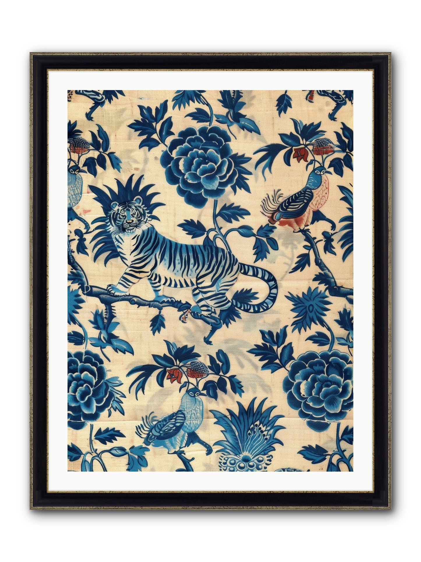 Harlowe Framed Print - Black & Gold 30x40