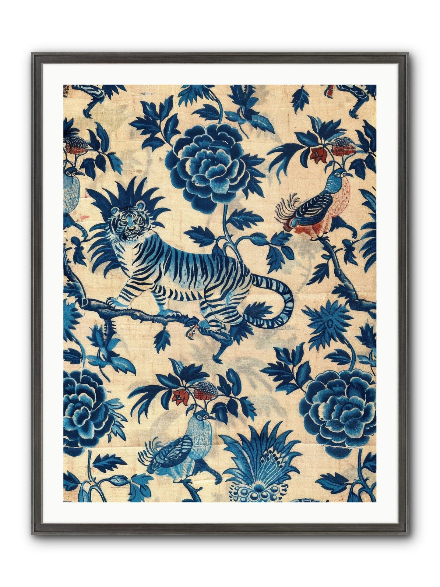 Harlowe Framed Print - Slimwoods Black/Silver 30x40