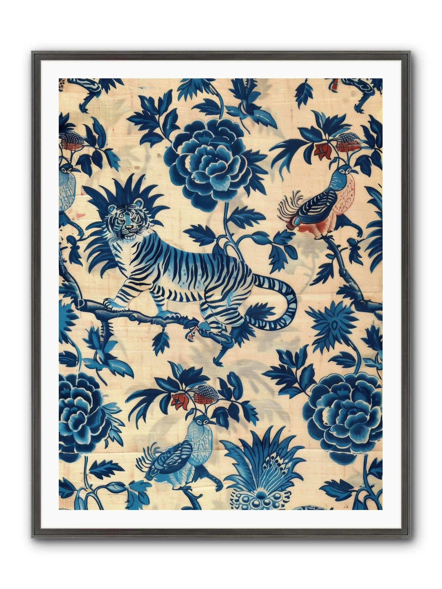 Harlowe Framed Print - Slimwoods Black/Silver 36x48