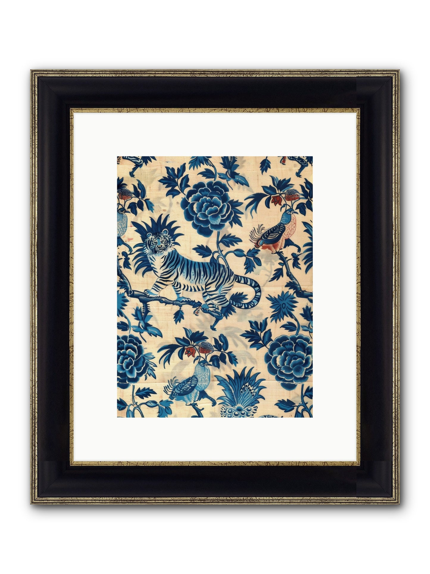 Harlowe Framed Print - Black & Gold 9x12