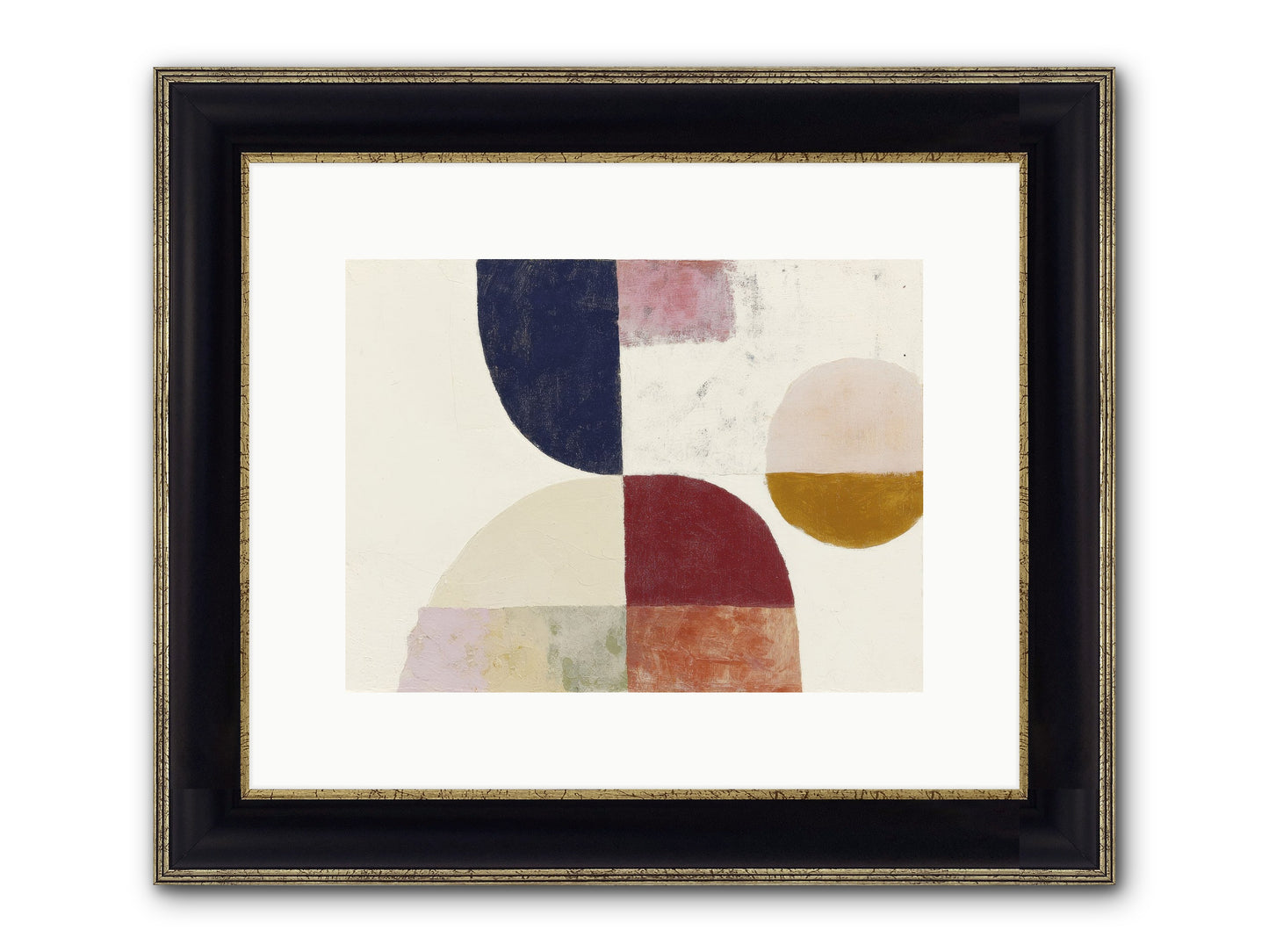 Harrow Gleam Framed Print - Black & Gold 12x9