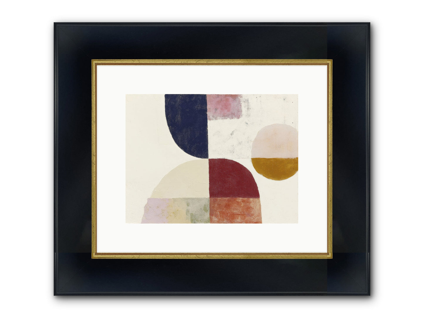 Harrow Gleam Framed Print - Wide Black w/Gold 12x9