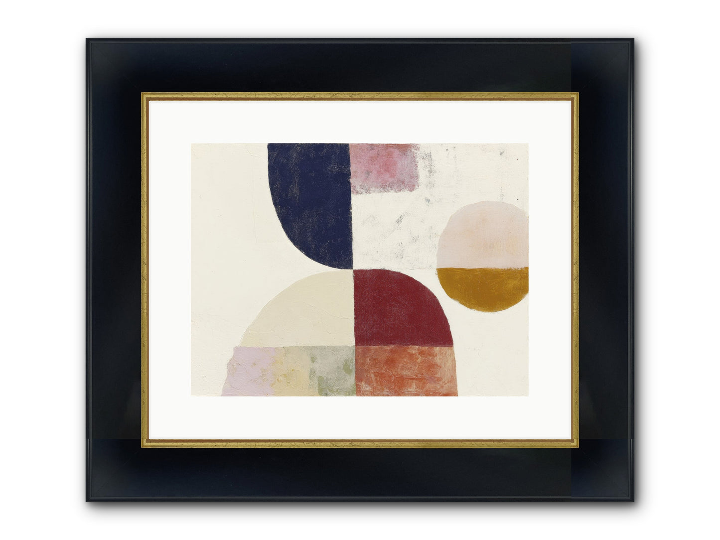 Harrow Gleam Framed Print - Wide Black w/Gold 16x12