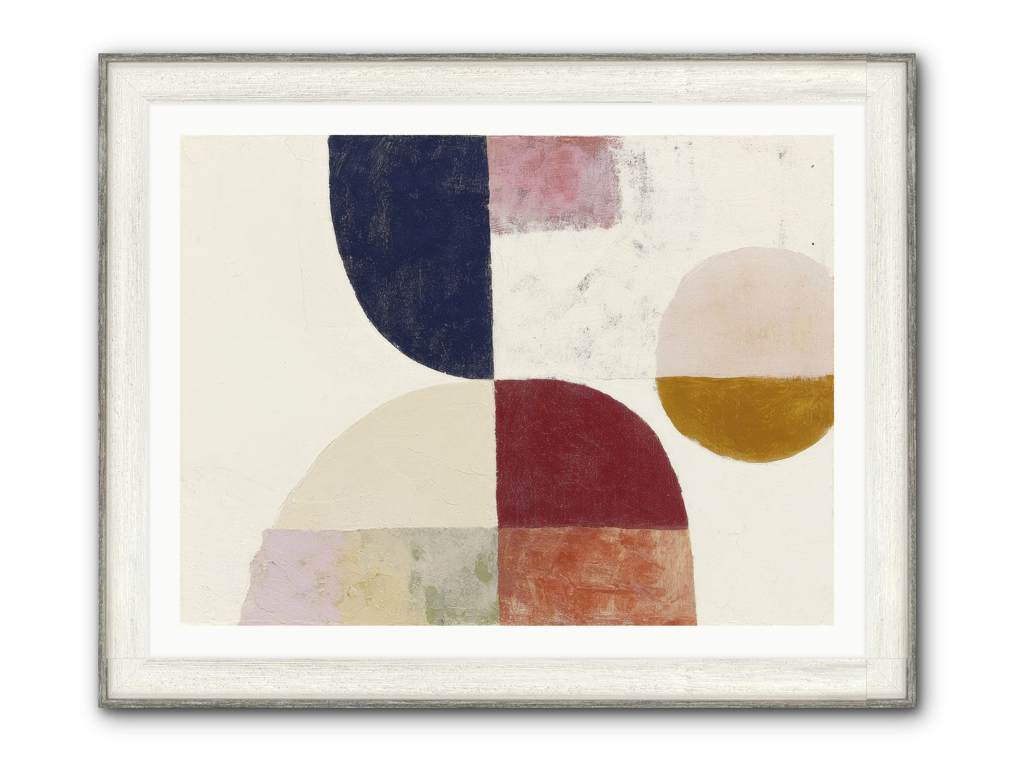 Harrow Gleam Framed Print - Driftwood White 40x30