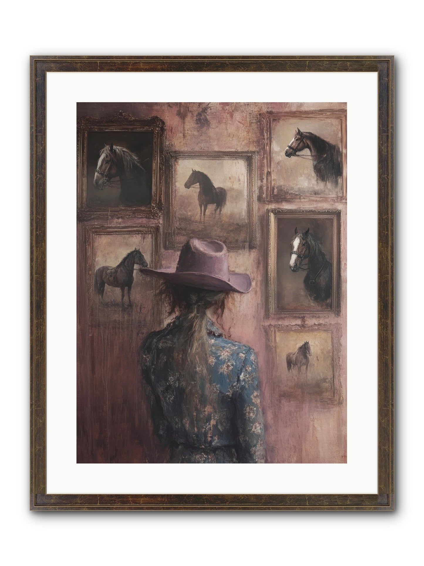Harvest Moon Ranch Framed Print - Slimwoods Black/Gold 18x24