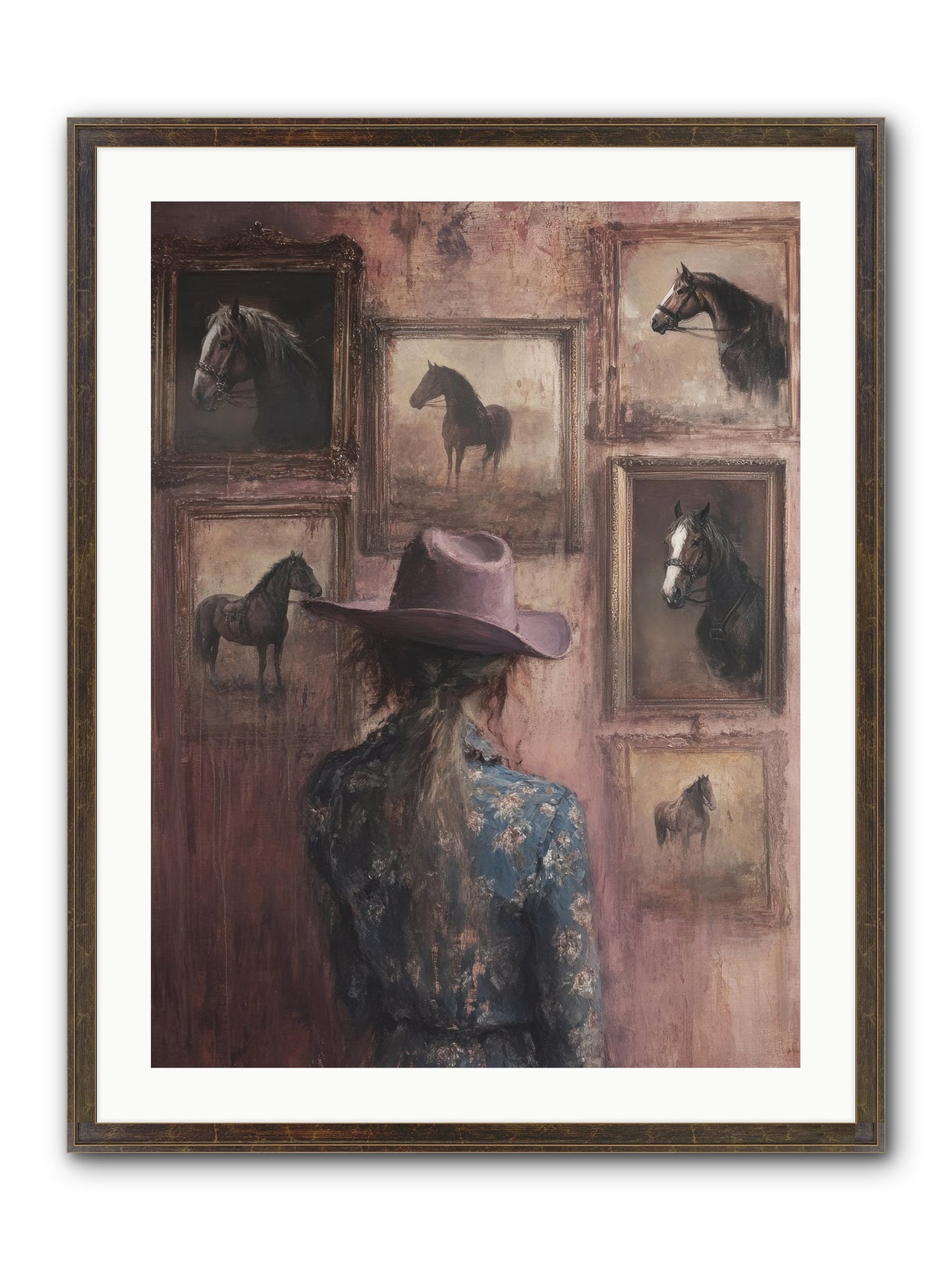 Harvest Moon Ranch Framed Print - Slimwoods Black/Gold 24x32