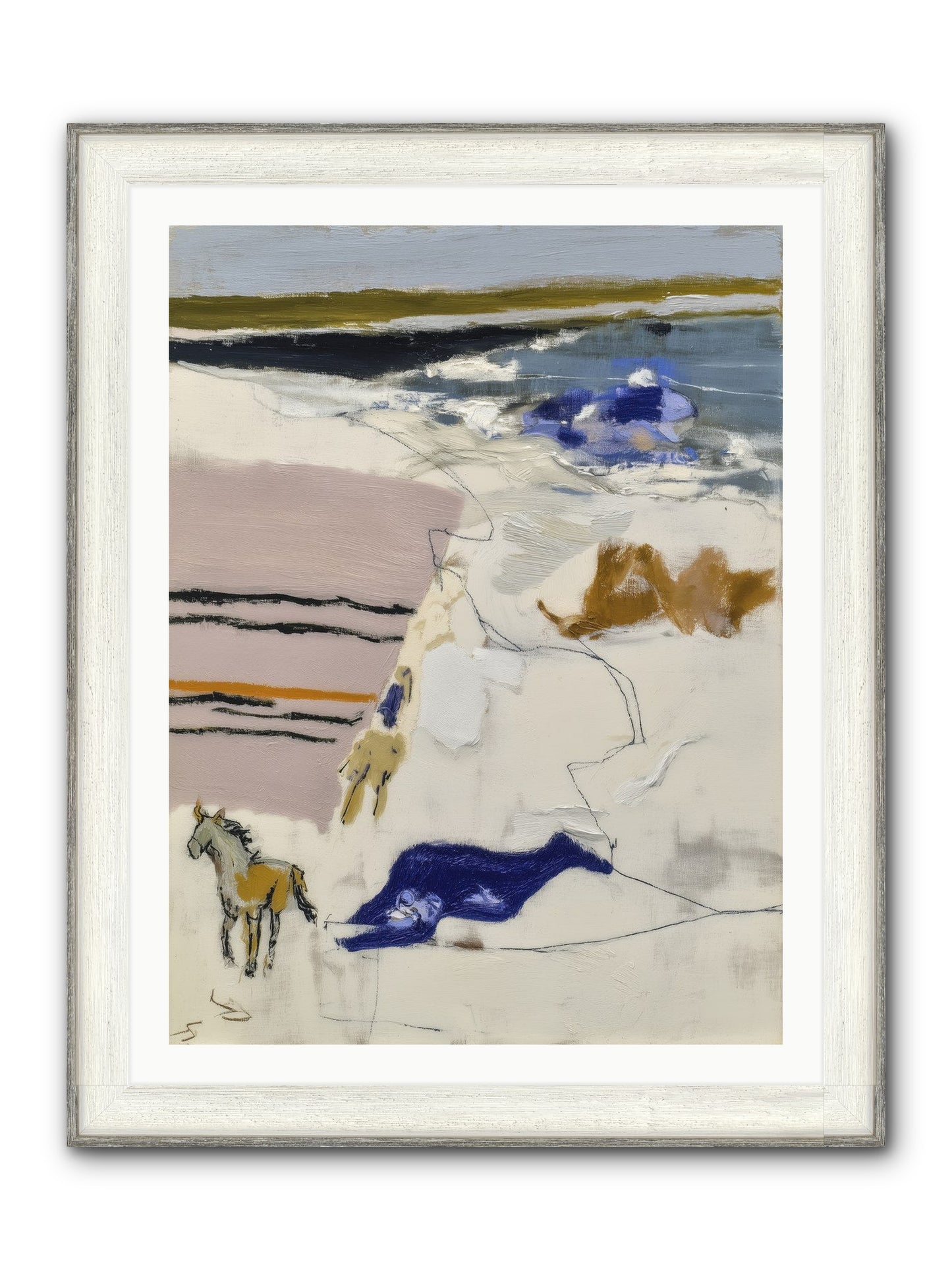 Harvest Of Mists Framed Print - Driftwood White 30x40