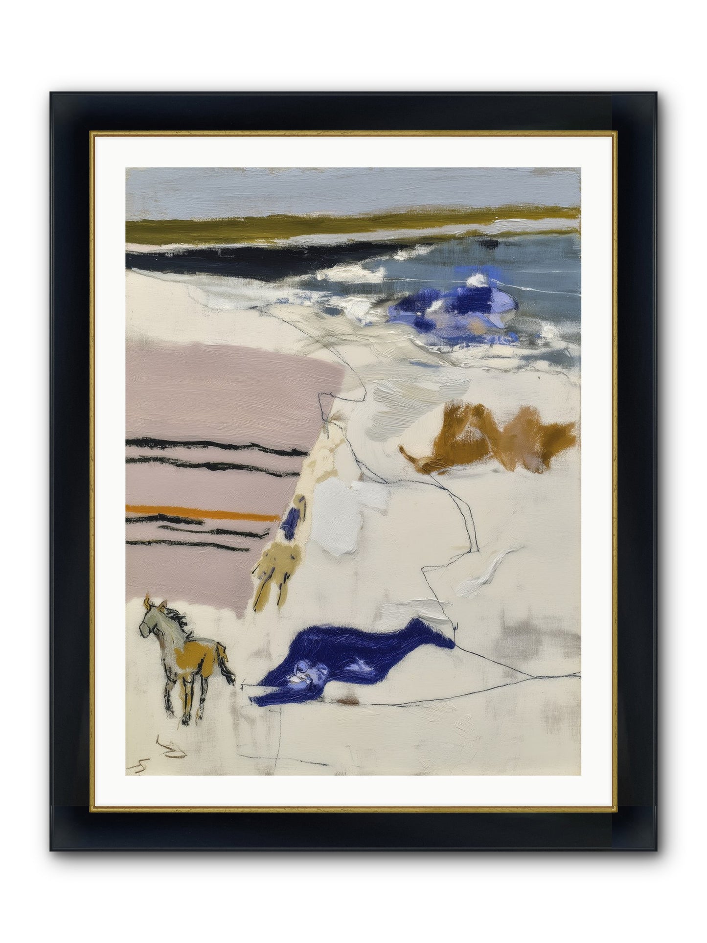 Harvest Of Mists Framed Print - Wide Black w/Gold 30x40