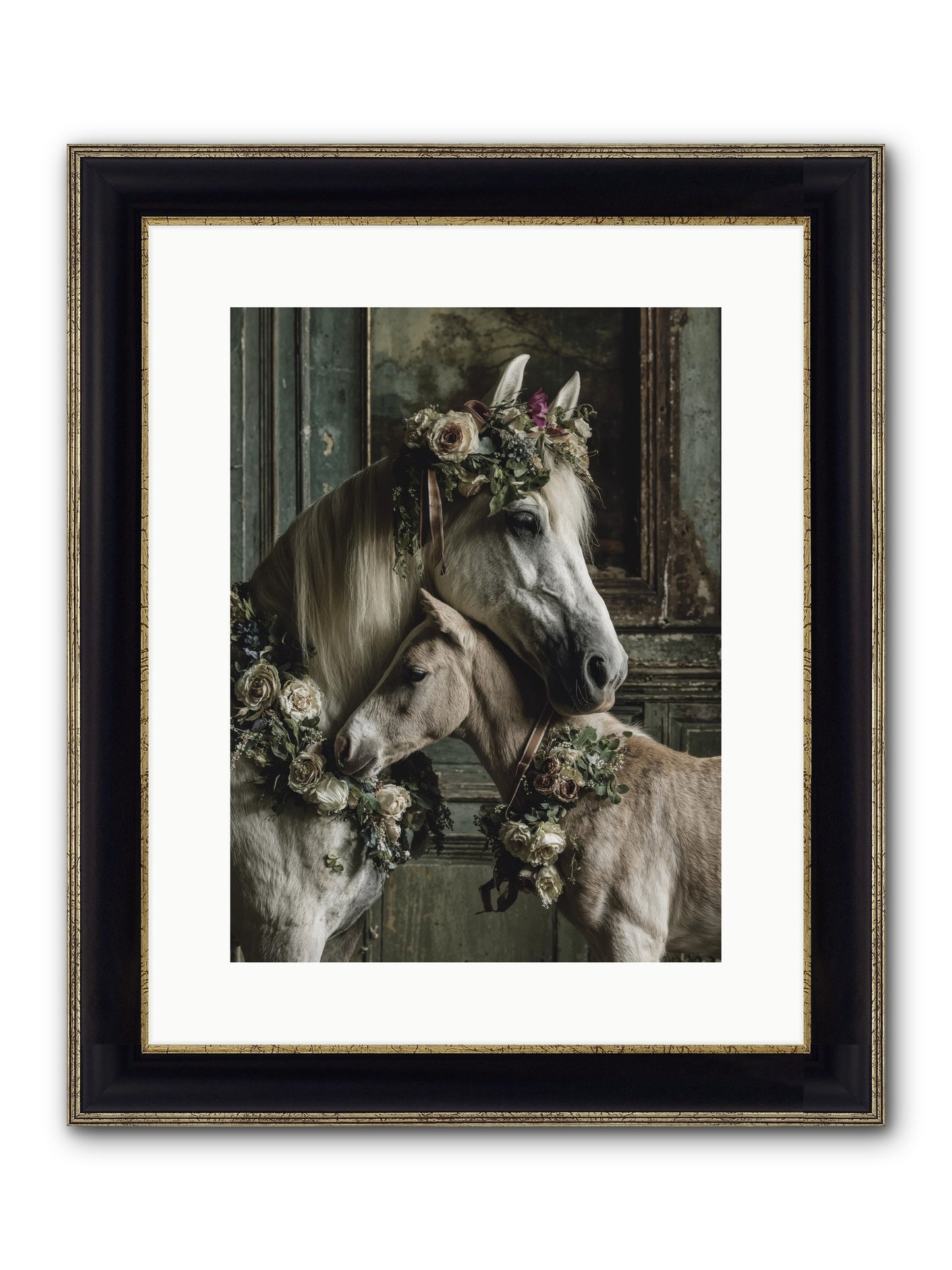Havisham Framed Print - Black & Gold 12x16