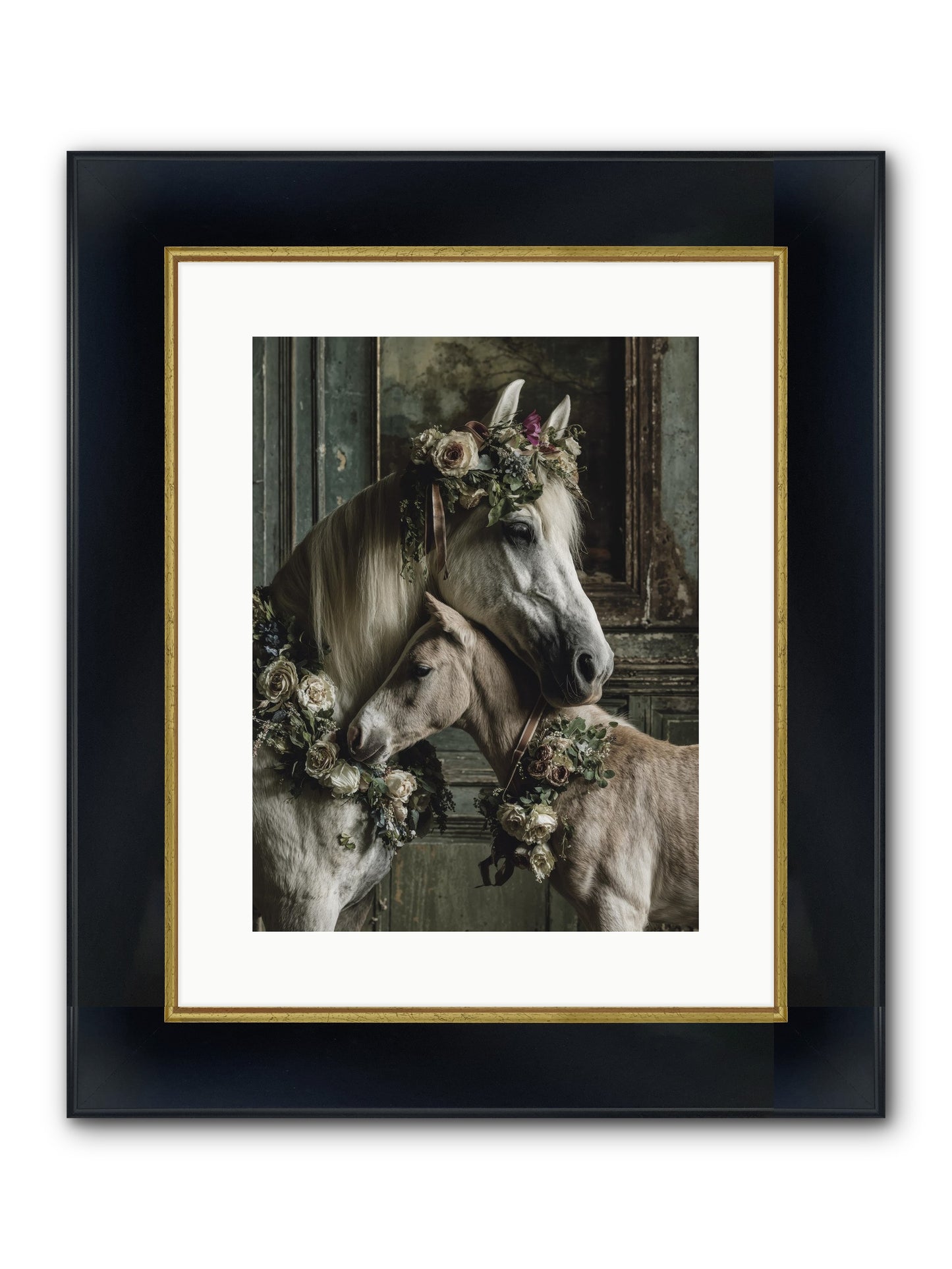 Havisham Framed Print - Wide Black w/Gold 12x16