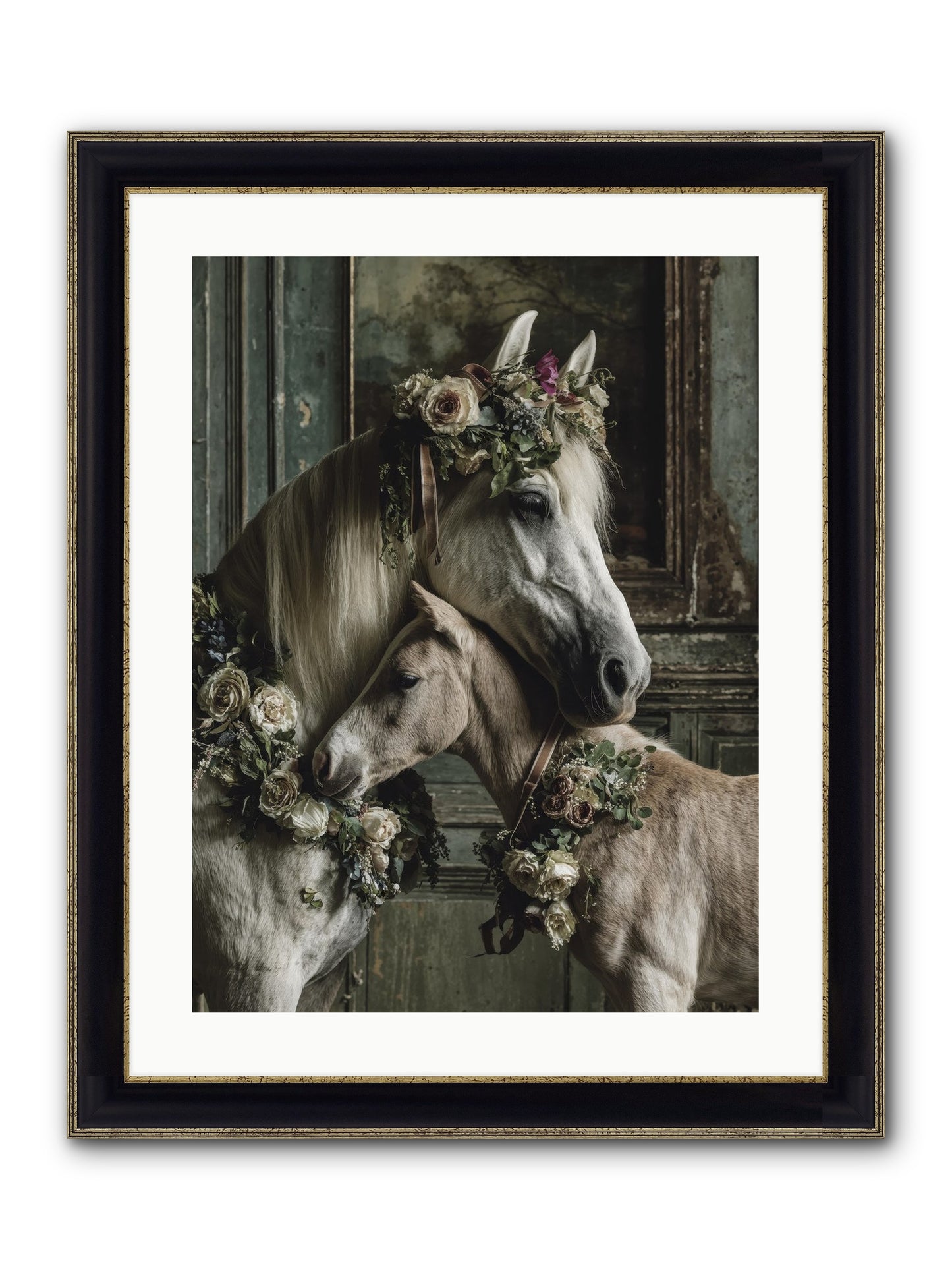 Havisham Framed Print - Black & Gold 18x24
