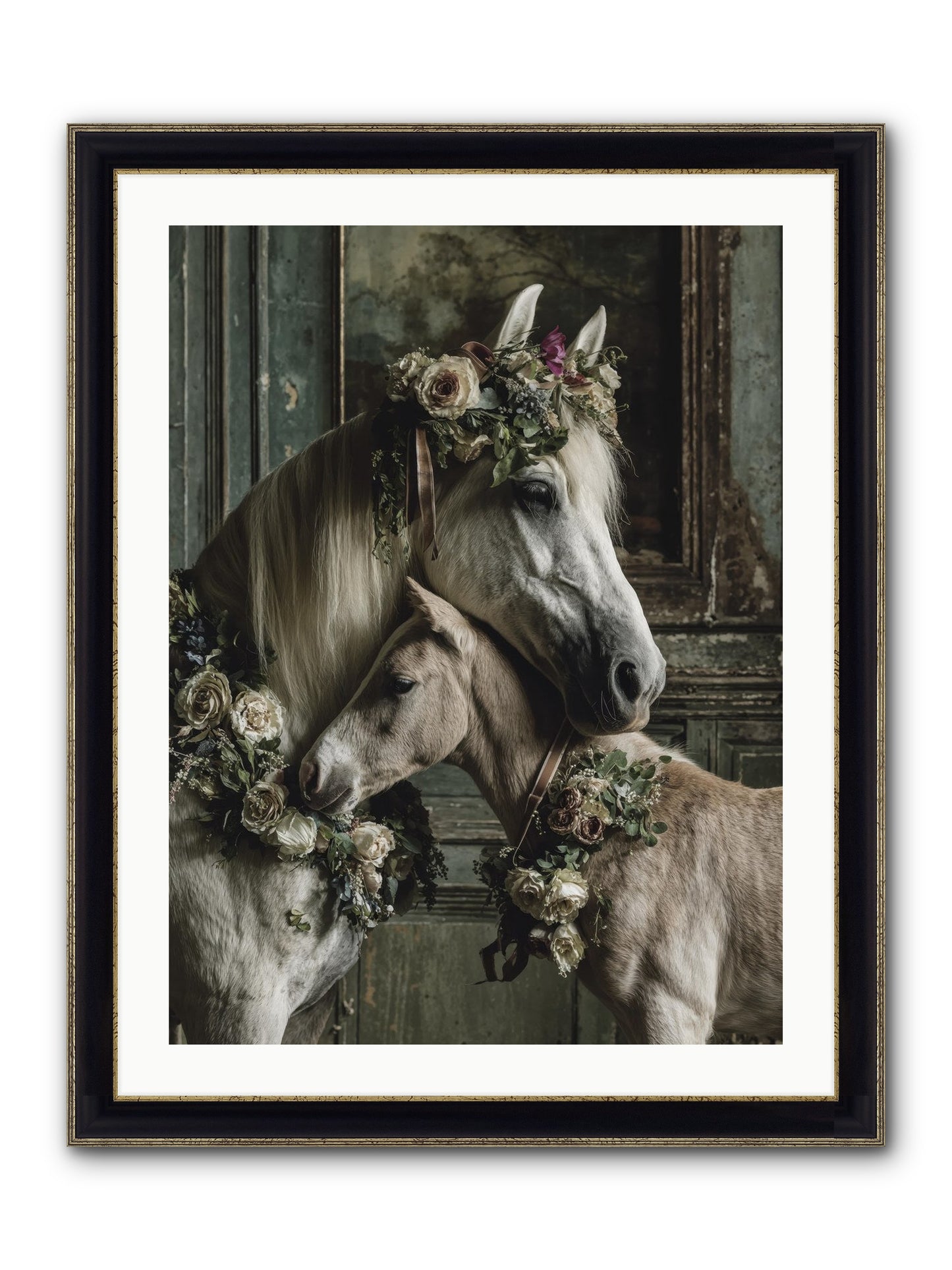 Havisham Framed Print - Black & Gold 24x32