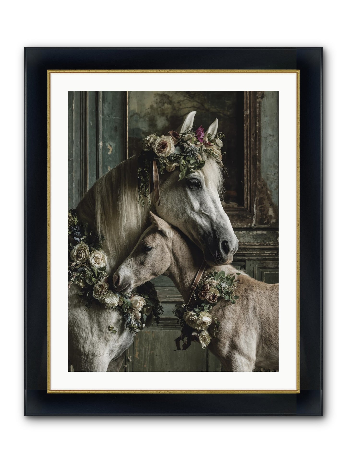 Havisham Framed Print - Wide Black w/Gold 24x32
