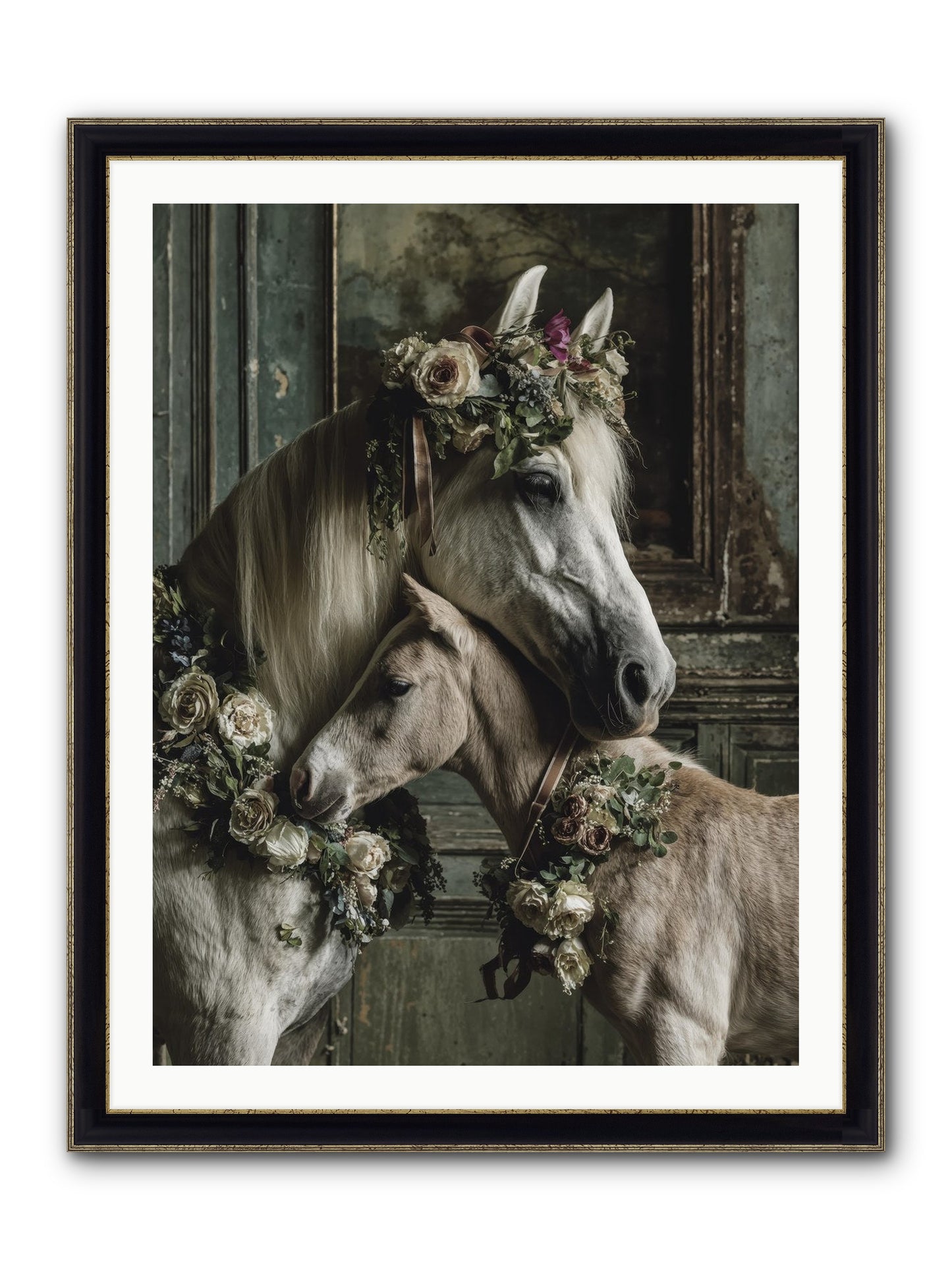 Havisham Framed Print - Black & Gold 30x40