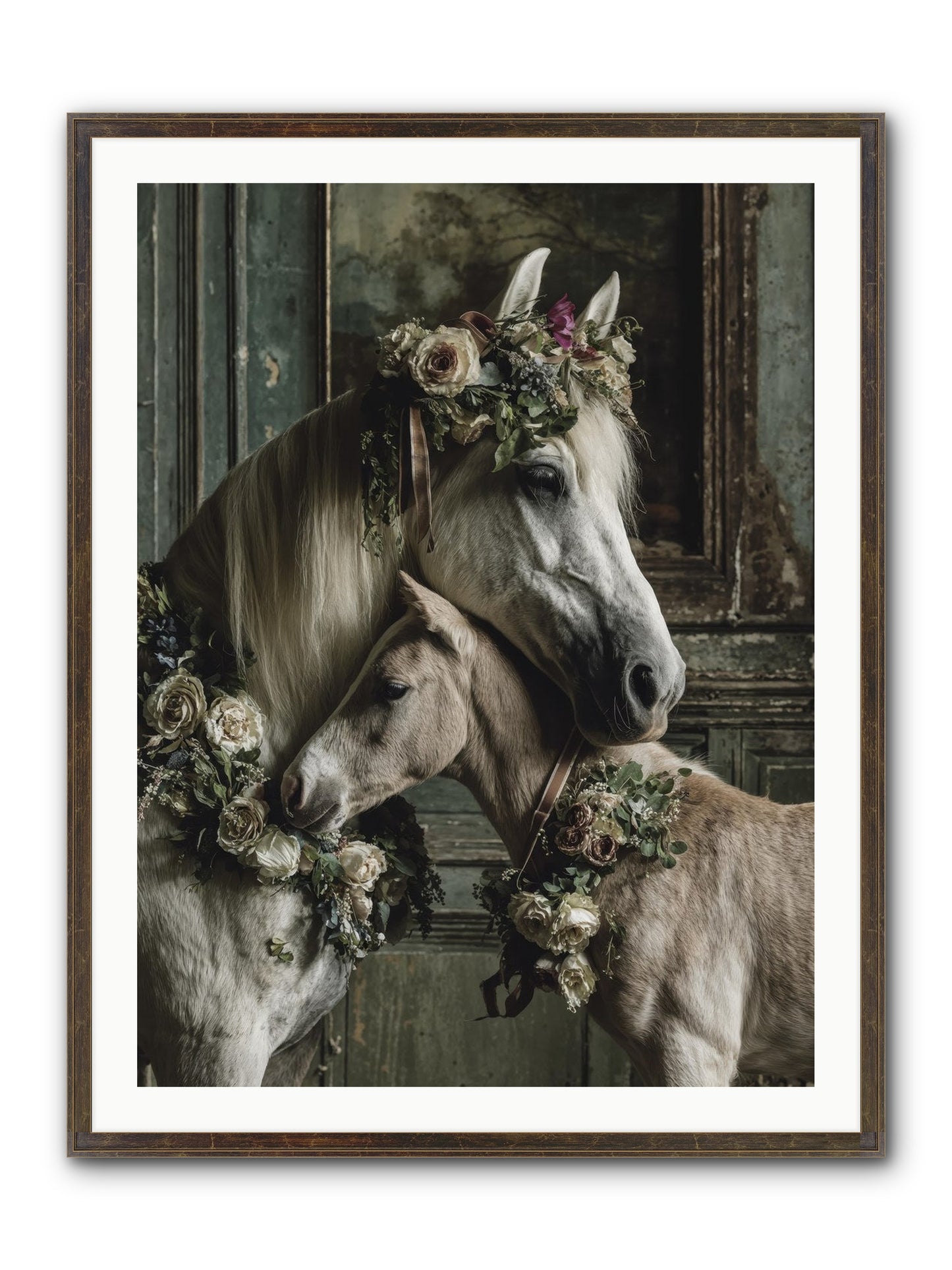 Havisham Framed Print - Slimwoods Black/Gold 30x40