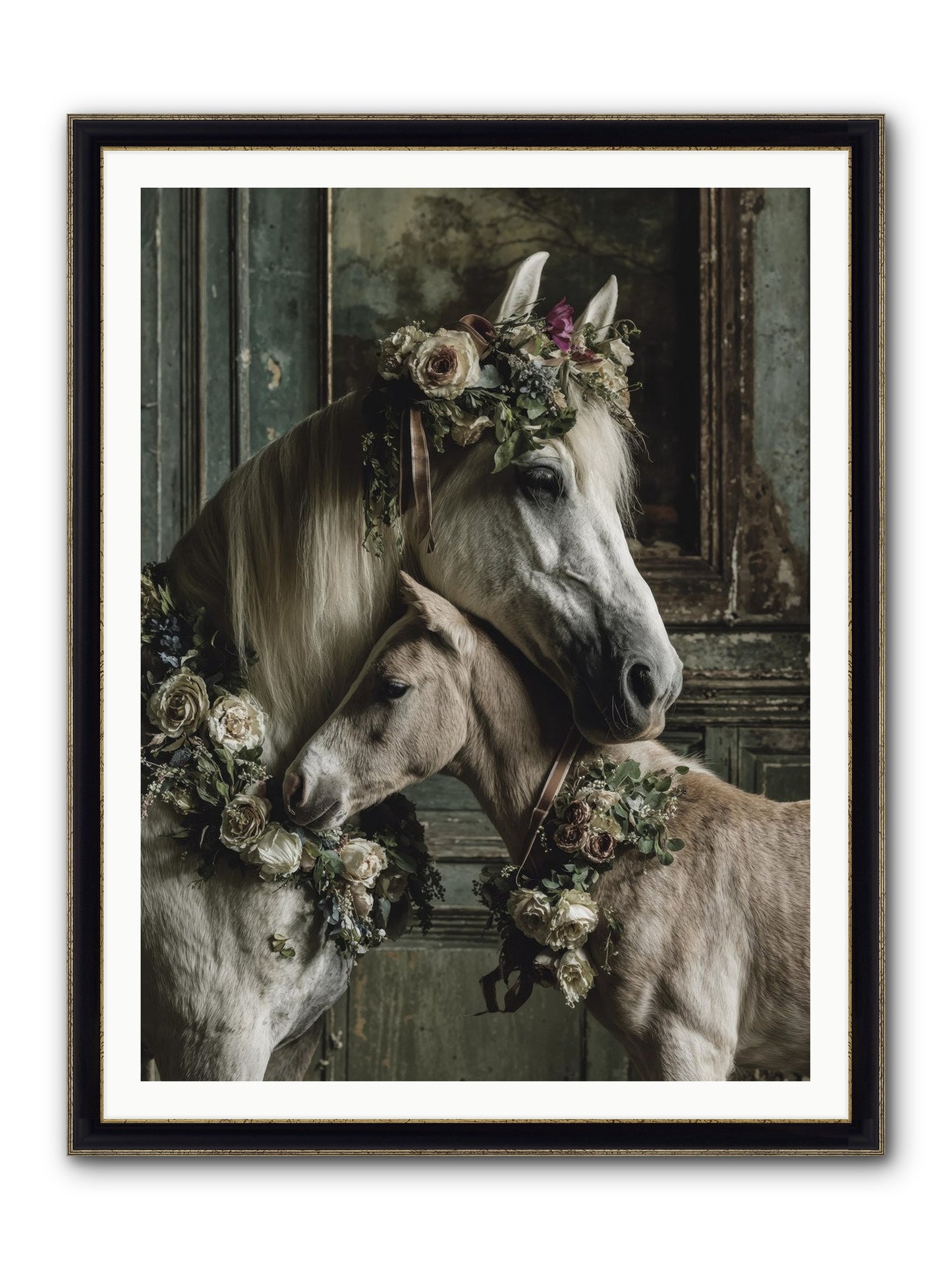 Havisham Framed Print - Black & Gold 36x48