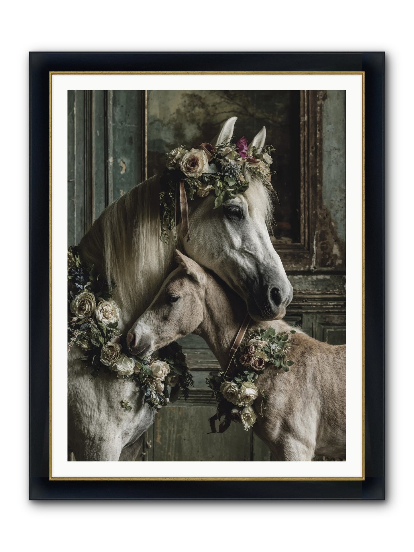 Havisham Framed Print - Wide Black w/Gold 36x48