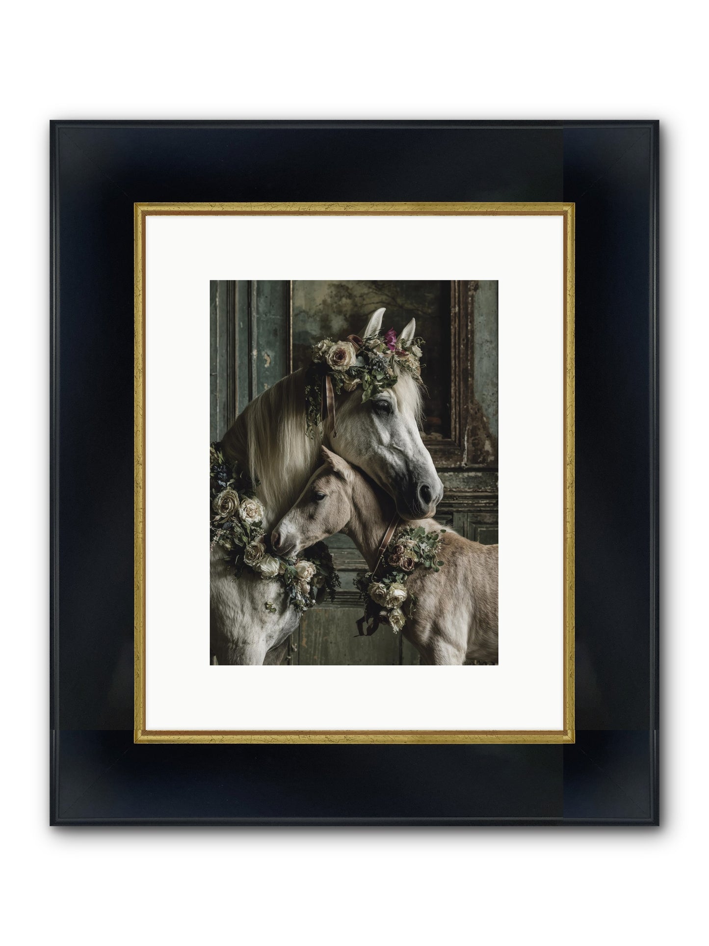 Havisham Framed Print - Wide Black w/Gold 9x12