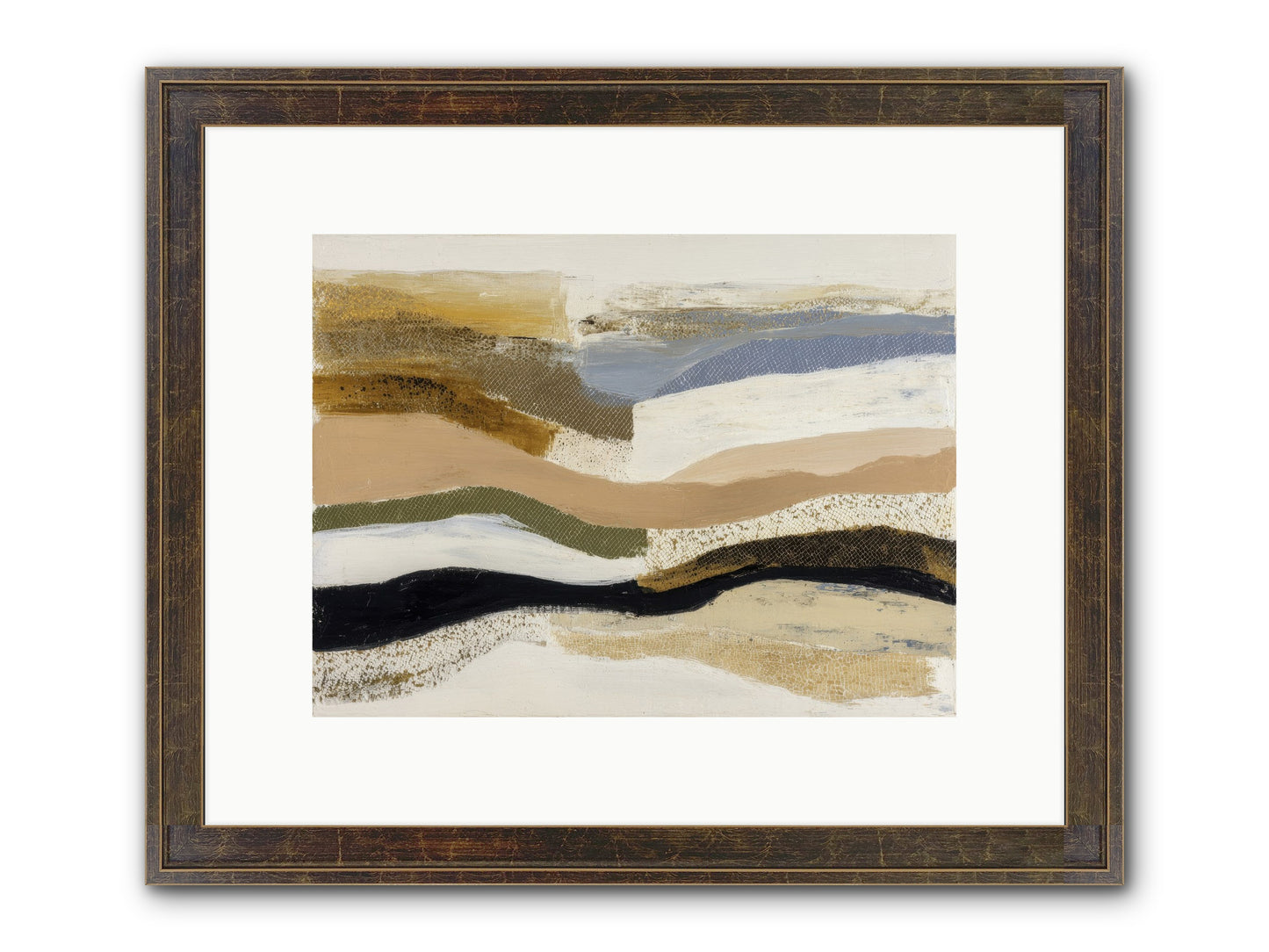 Haze No.1 Framed Print - Slimwoods Black/Gold 12x9
