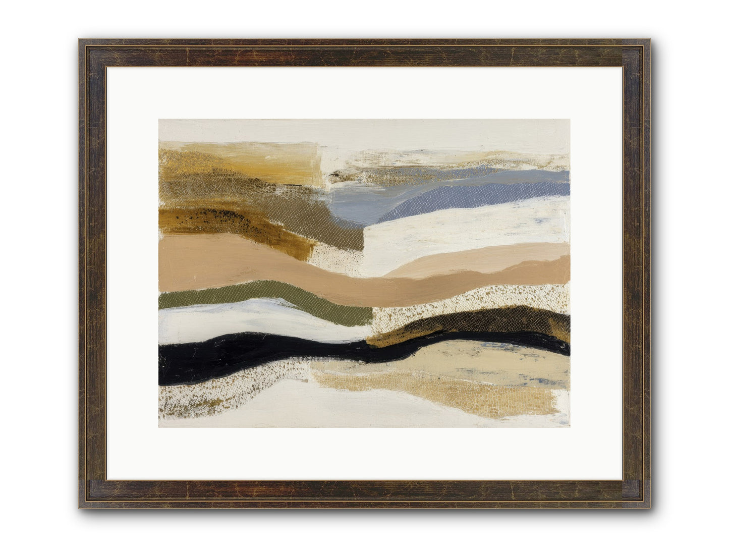 Haze No.1 Framed Print - Slimwoods Black/Gold 16x12