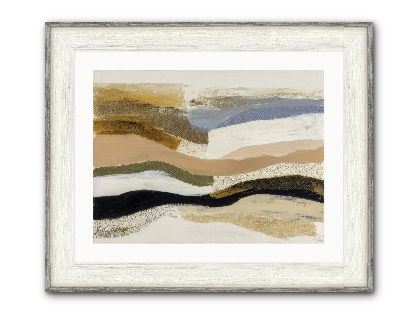 Haze No.1 Framed Print - Driftwood White 24x18