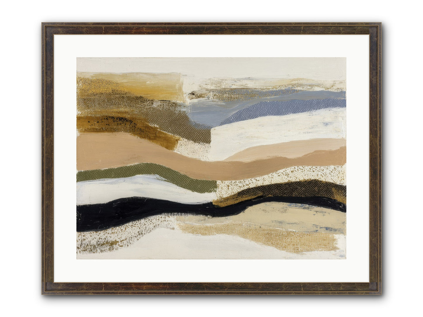 Haze No.1 Framed Print - Slimwoods Black/Gold 24x18