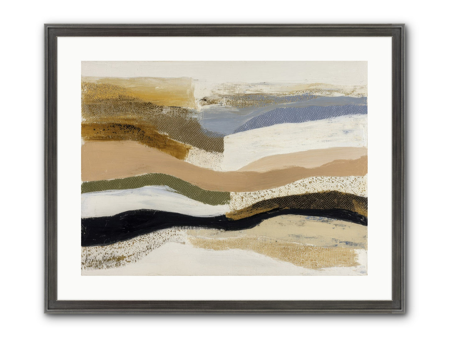 Haze No.1 Framed Print - Slimwoods Black/Silver 24x18