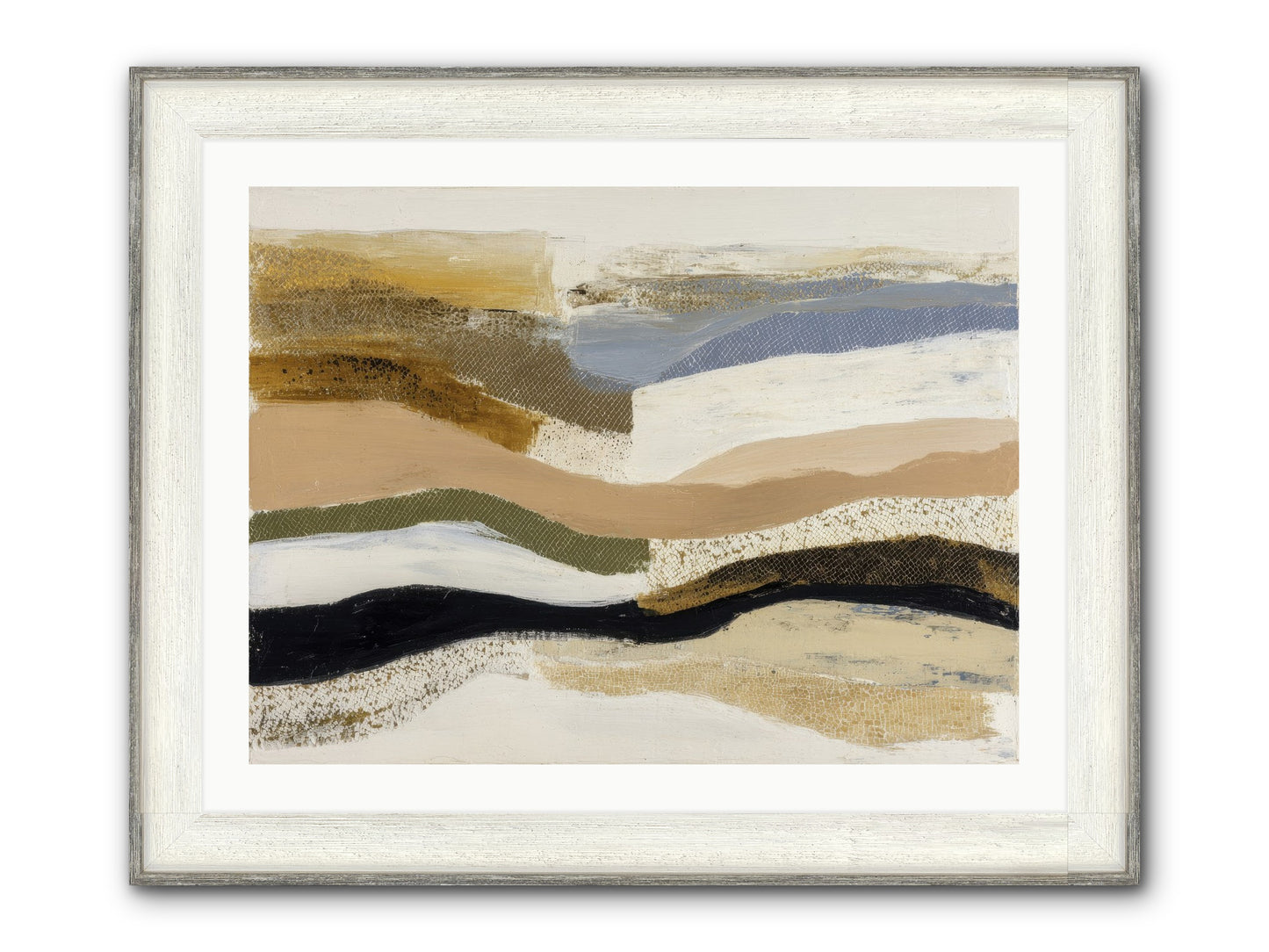 Haze No.1 Framed Print - Driftwood White 32x24
