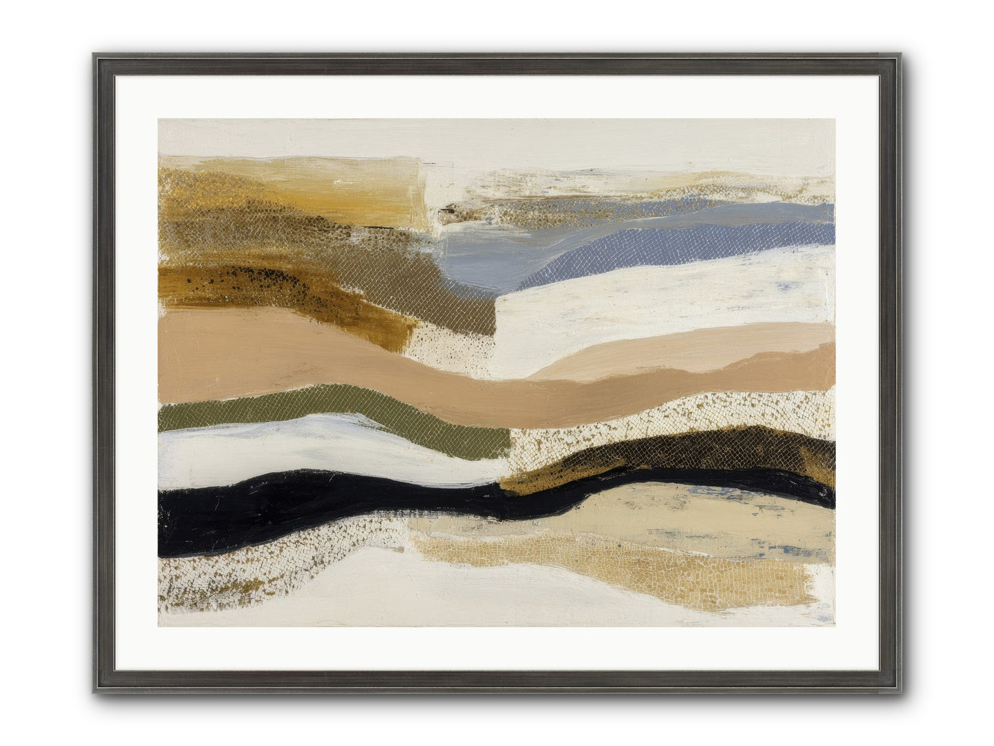 Haze No.1 Framed Print - Slimwoods Black/Silver 32x24