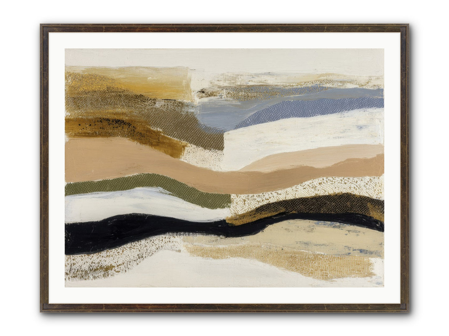 Haze No.1 Framed Print - Slimwoods Black/Gold 40x30