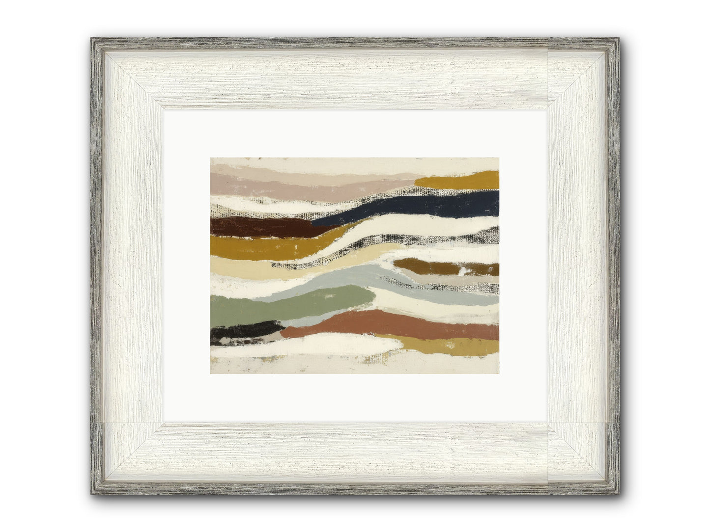 Haze No.2 Framed Print - Driftwood White 12x9