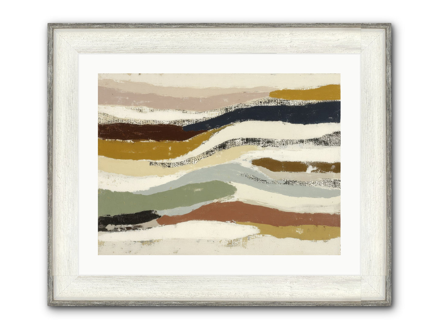 Haze No.2 Framed Print - Driftwood White 24x18