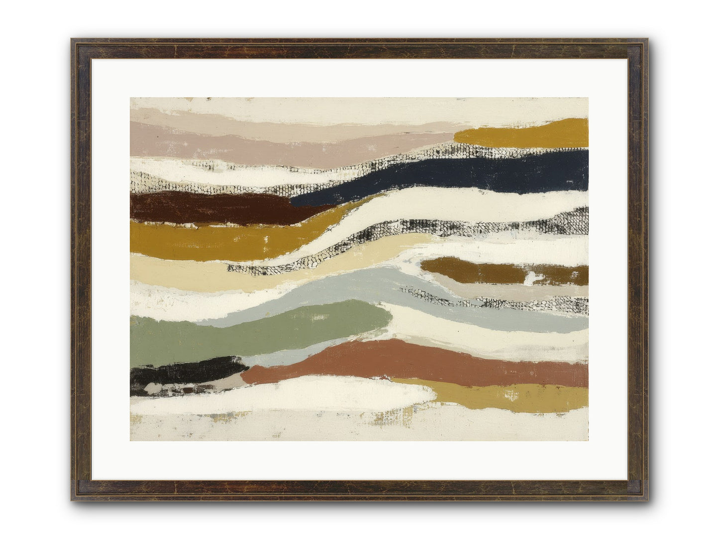 Haze No.2 Framed Print - Slimwoods Black/Gold 24x18