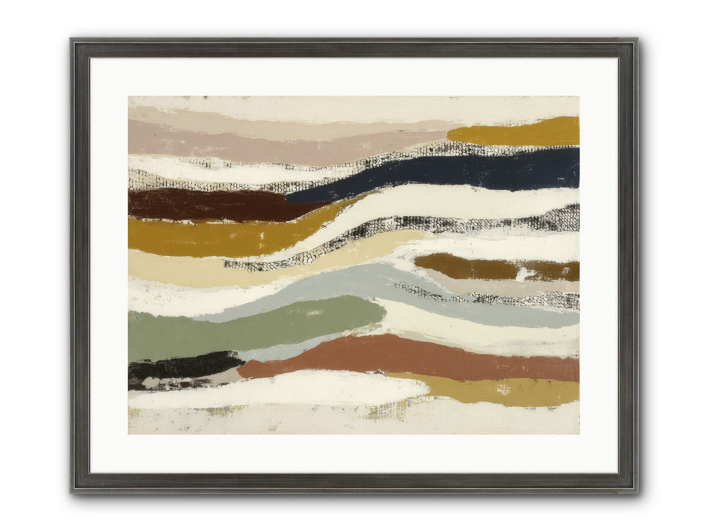 Haze No.2 Framed Print - Slimwoods Black/Silver 24x18